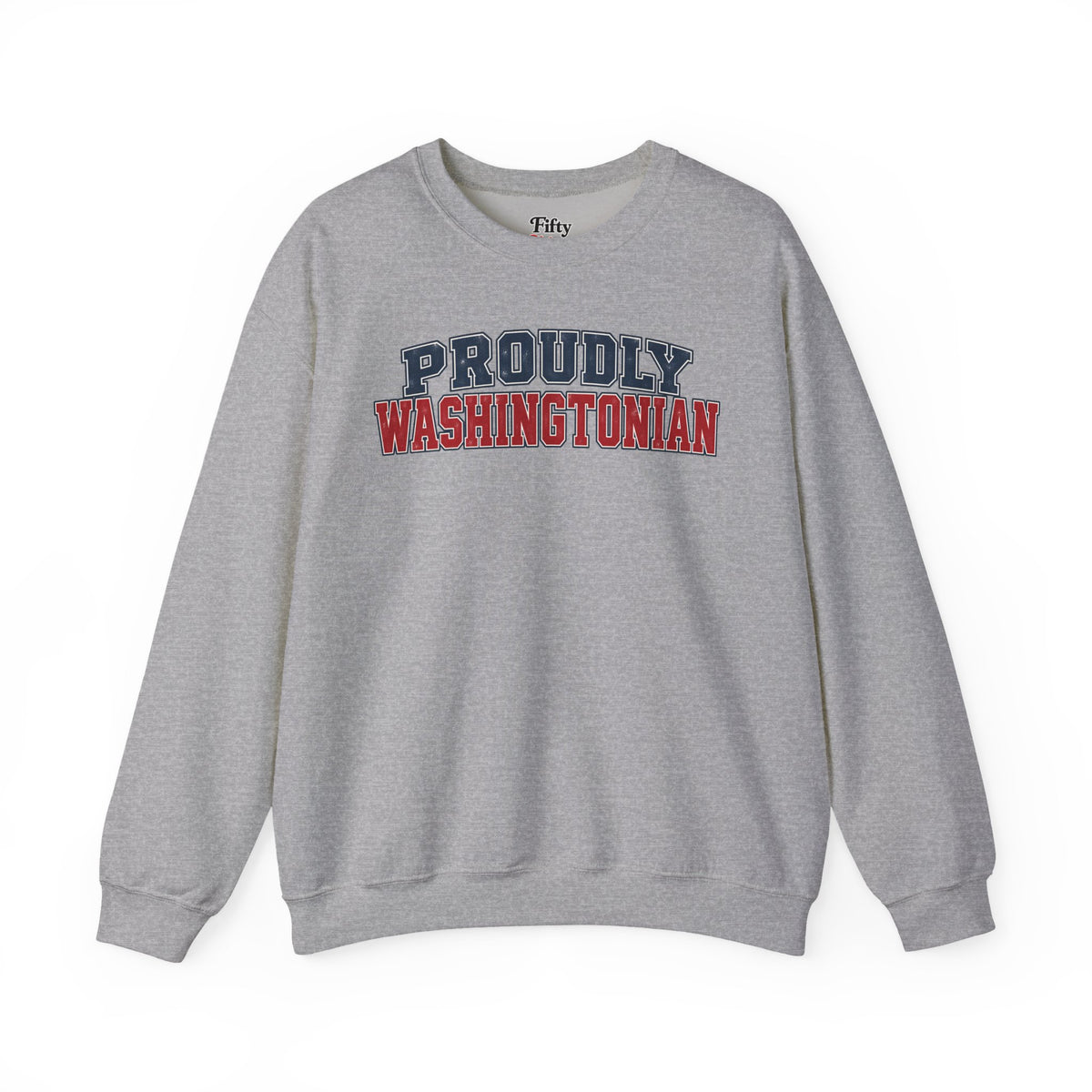 Proudly Washintonian Washington Unisex Crewneck Sweatshirt State Name Graphic