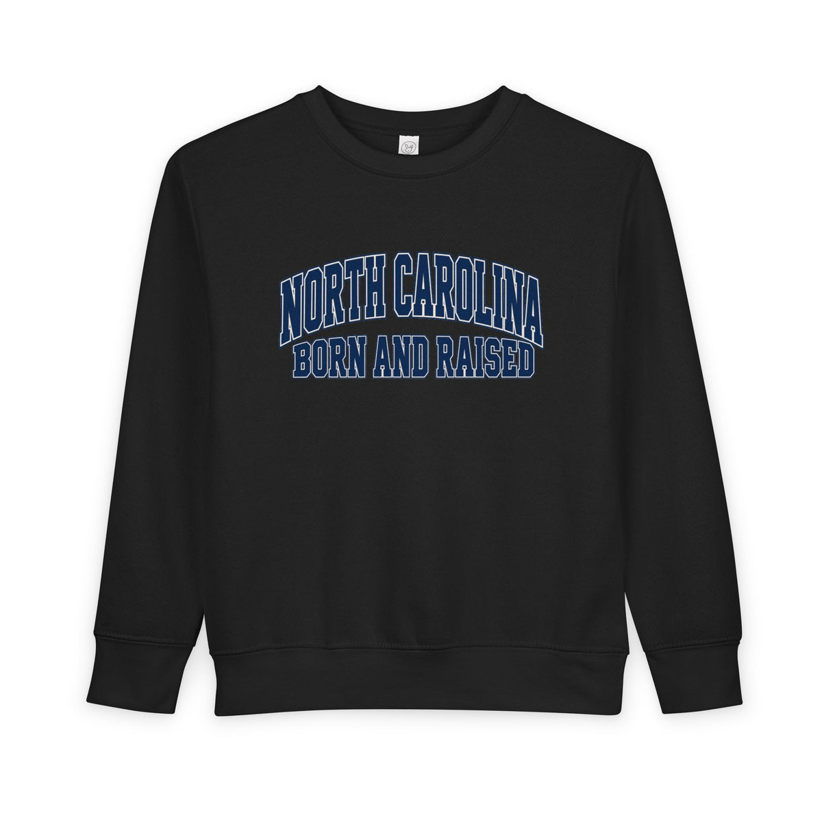 North Carolina Born and Raised Old-School Sportswear Unisex Toddler Sweatshirt