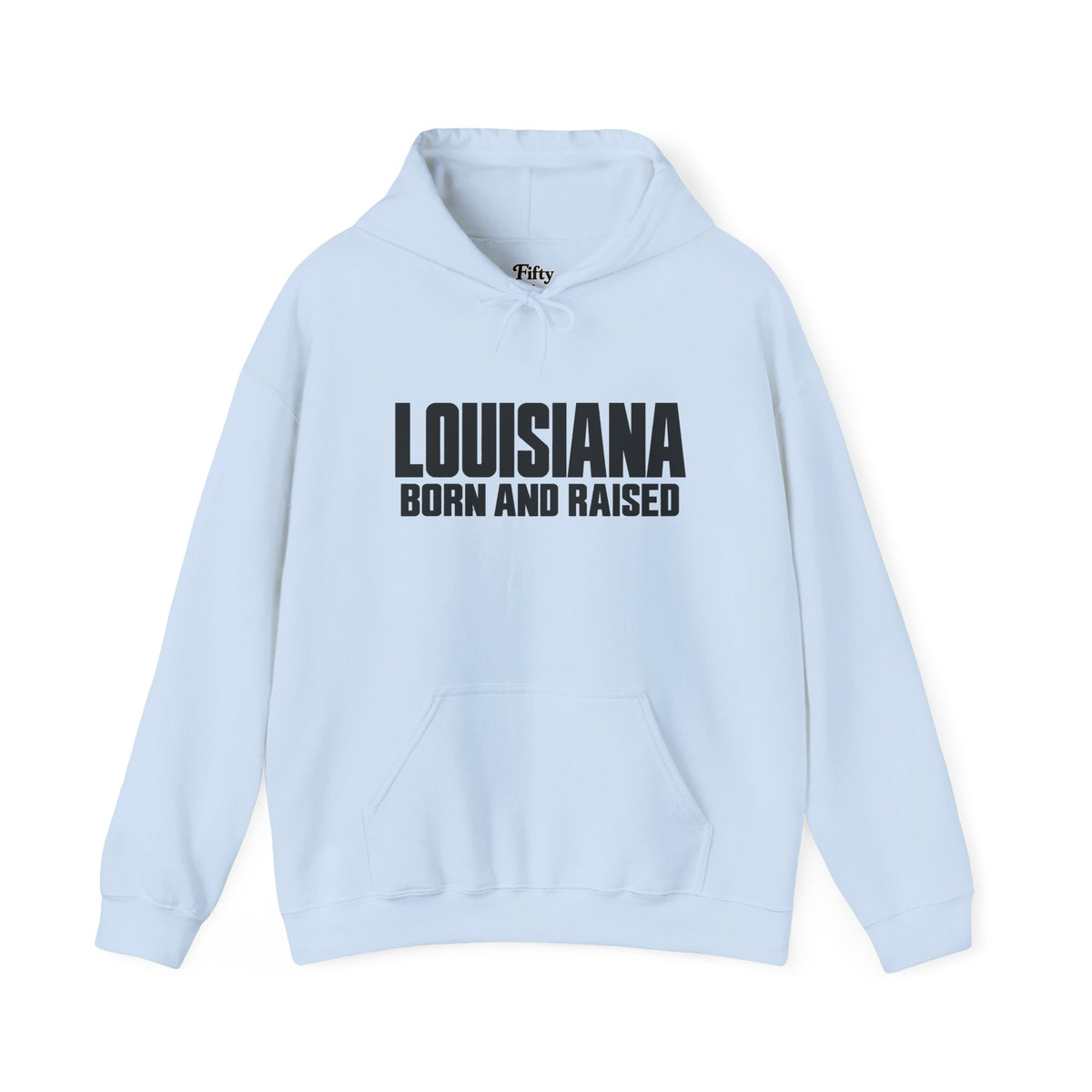 Louisiana Born and Raised Modern Unisex Hoodie Graphic