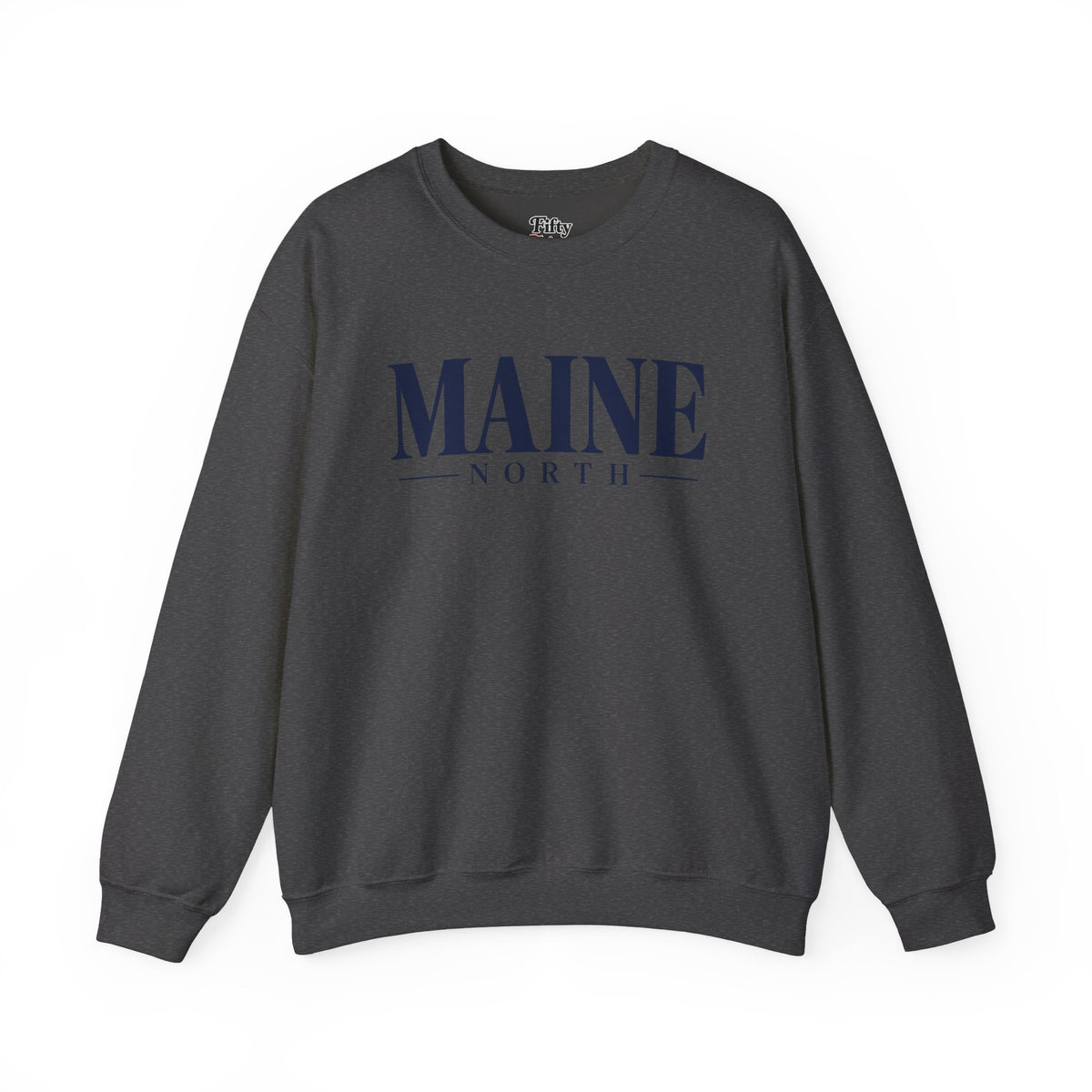 Maine North Unisex Crewneck Sweatshirt State Name Graphic