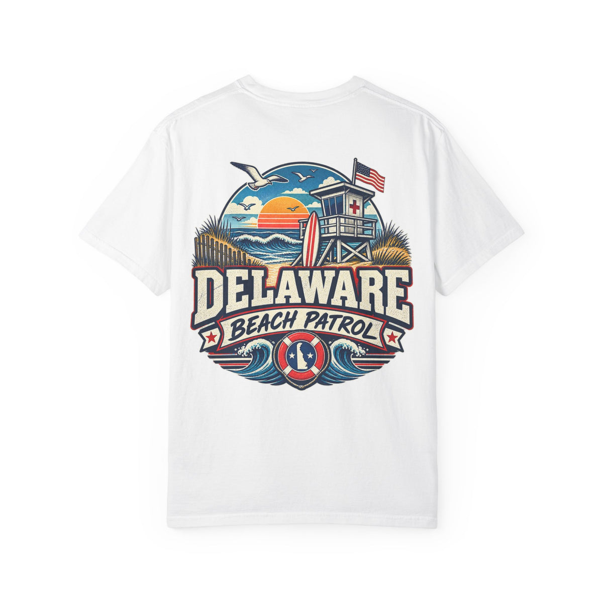 Delaware Beach Patrol Unisex Comfort Color 1717 Streetwear Graphic Tee