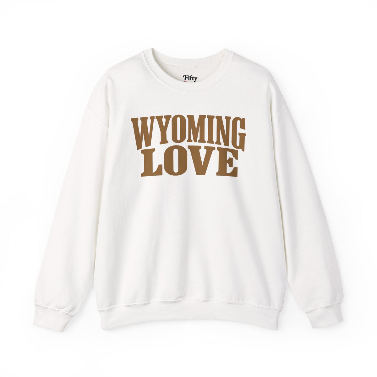 Wyoming Love Unisex Crewneck Sweatshirt State Name Graphic