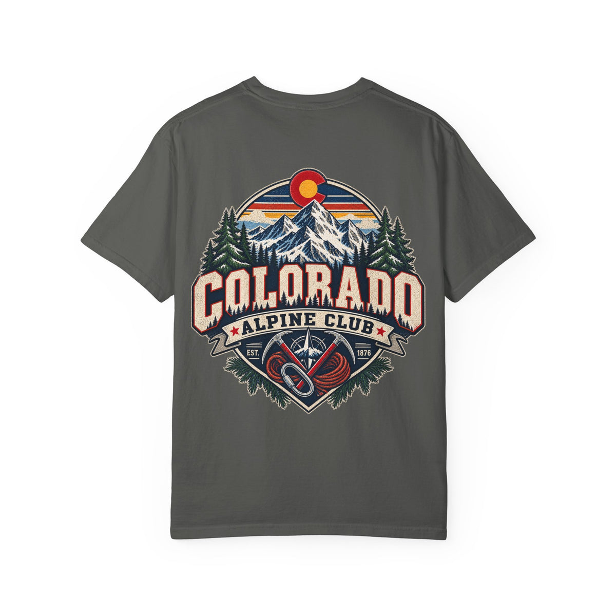 Colorado Alpine Club Unisex Comfort Color 1717 Streetwear Graphic Tee