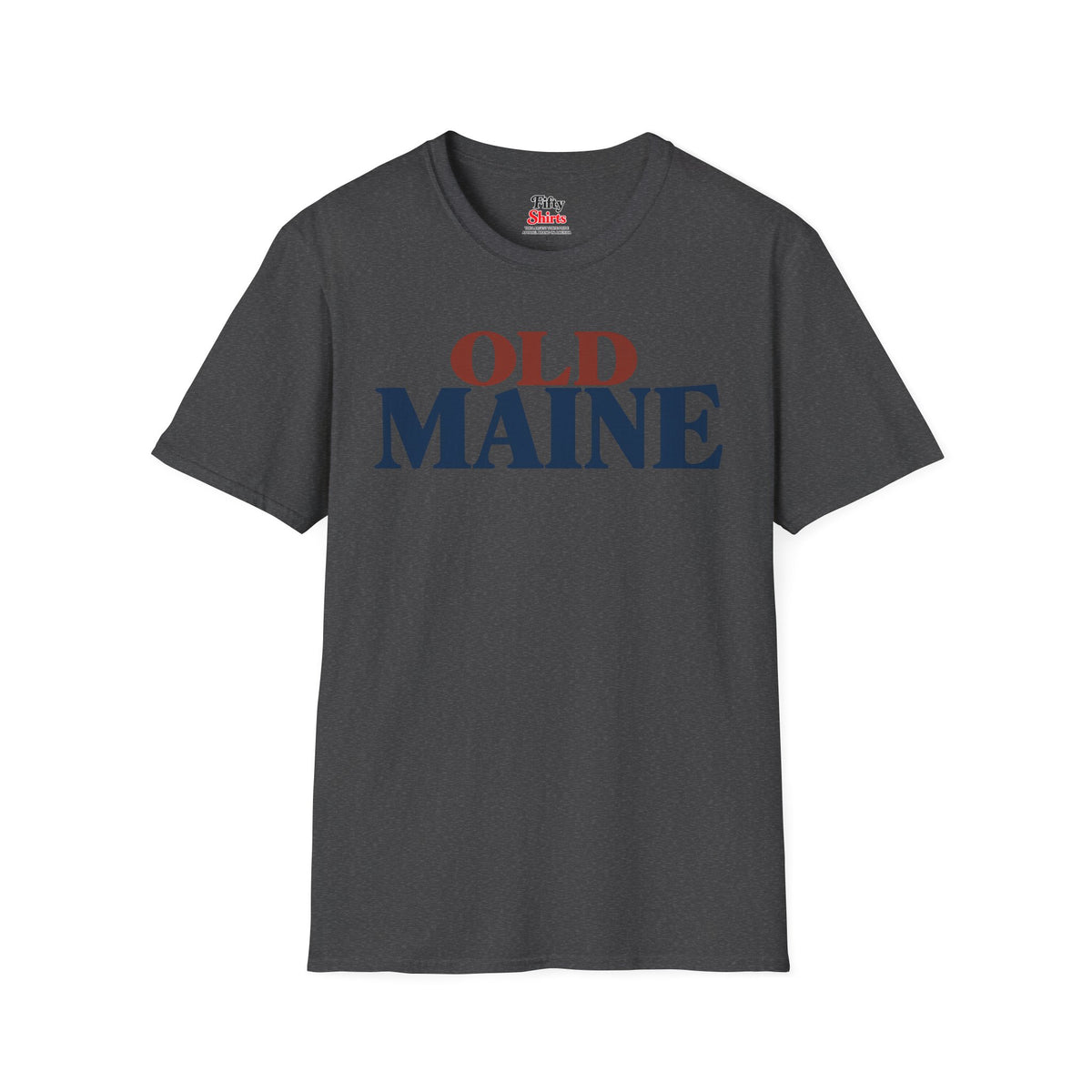 Old Maine Unisex Softstyle T Shirt State Name Graphic Tee