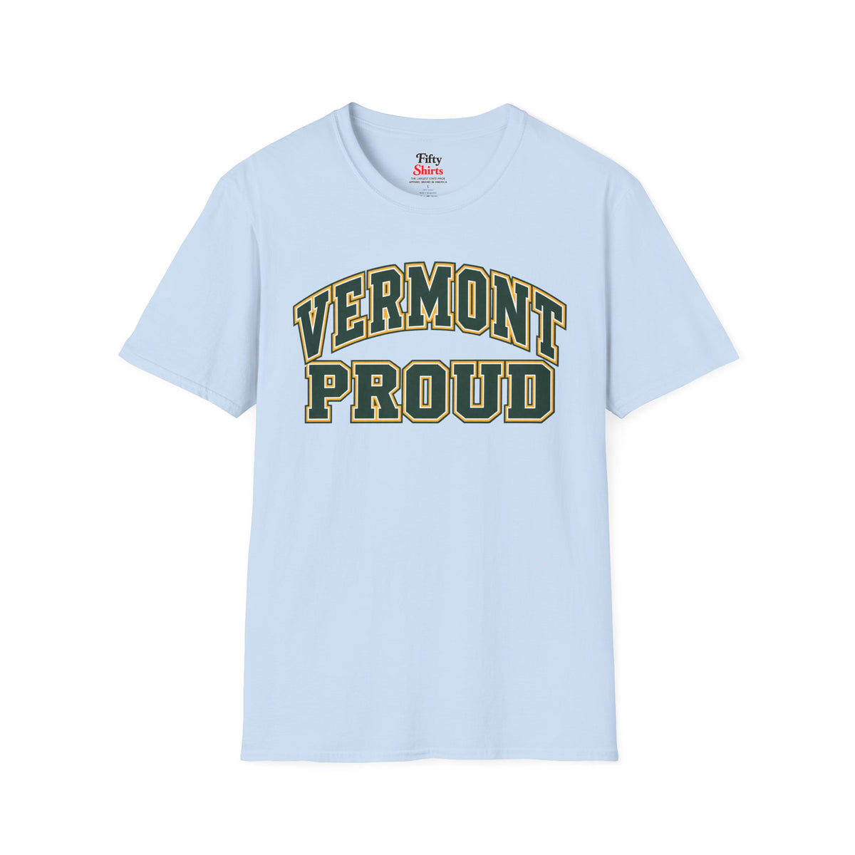 Vermont Proud Unisex Softstyle T Shirt State Name Graphic Tee