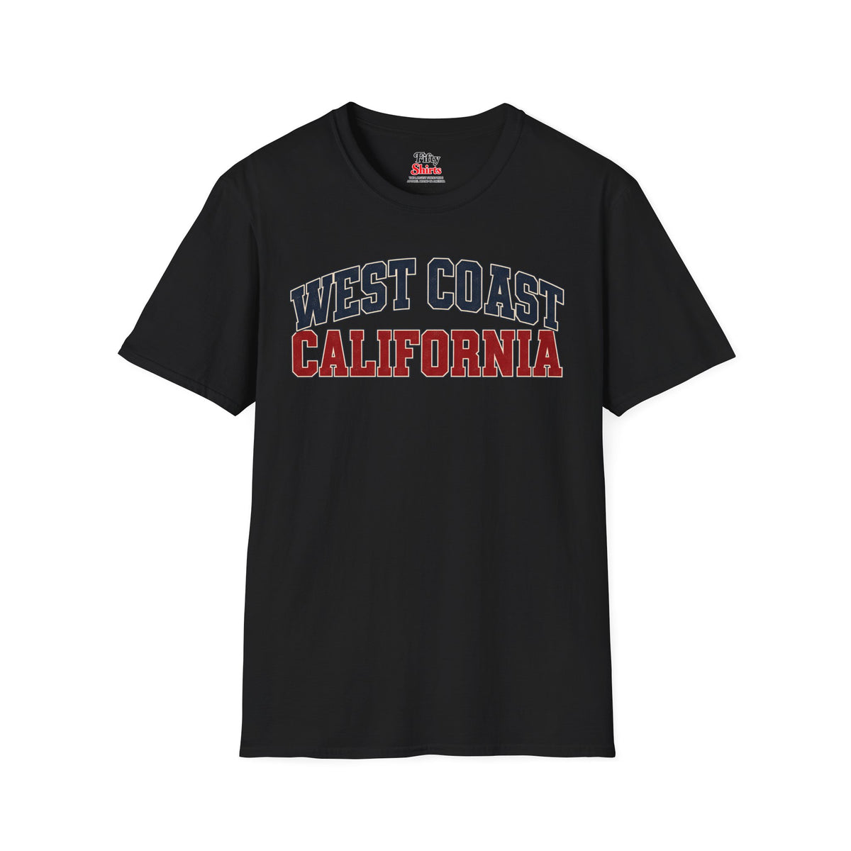 West Coast California Unisex Softstyle T Shirt State Name Graphic Tee