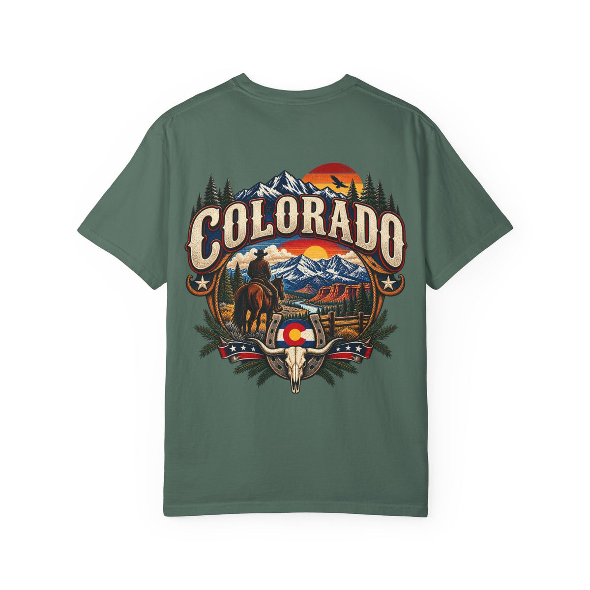 Colorado Wild West Unisex Comfort Color 1717 Streetwear Graphic Tee