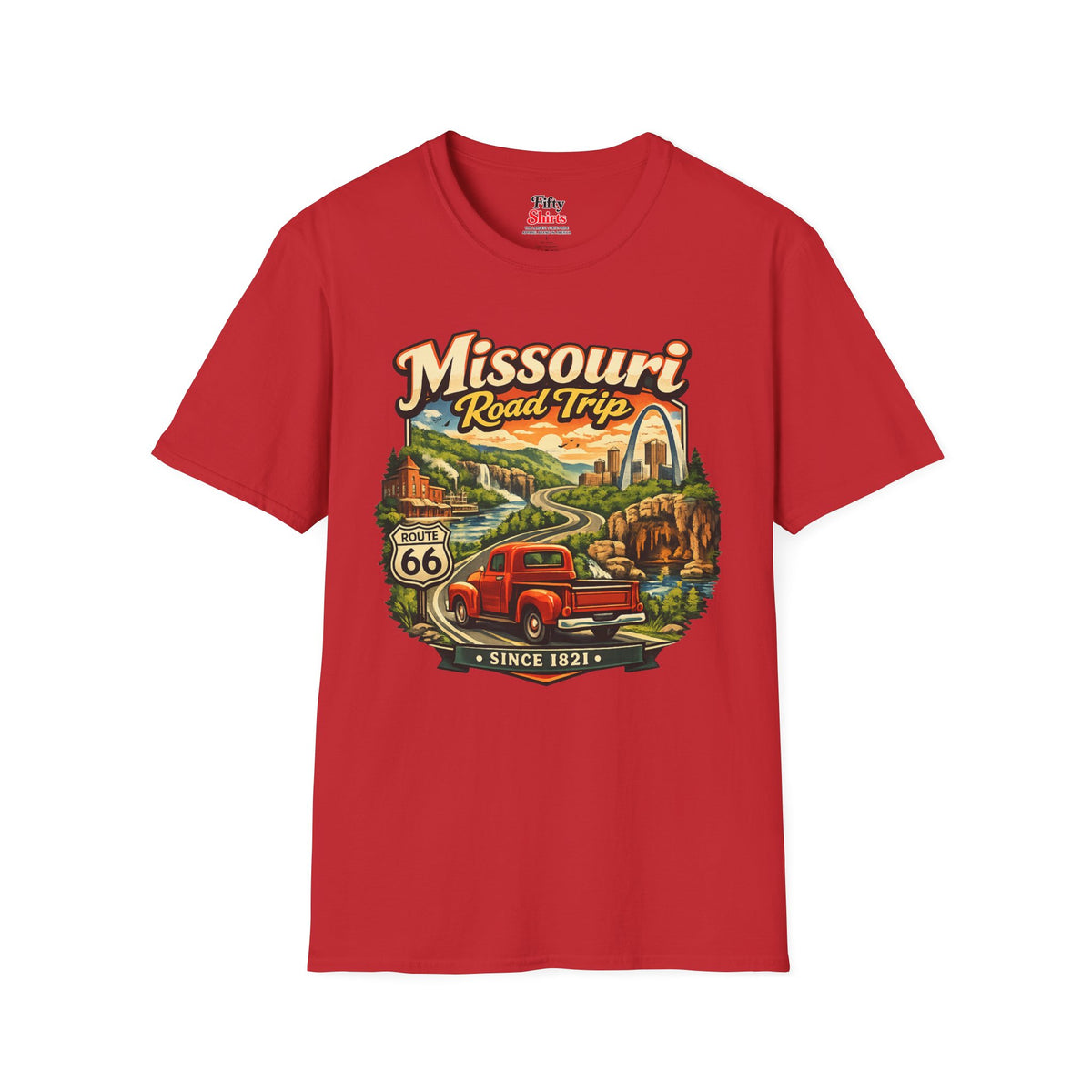 Missouri Road Trip Unisex Softstyle T Shirt State Pride Graphic Tee Collections FS03