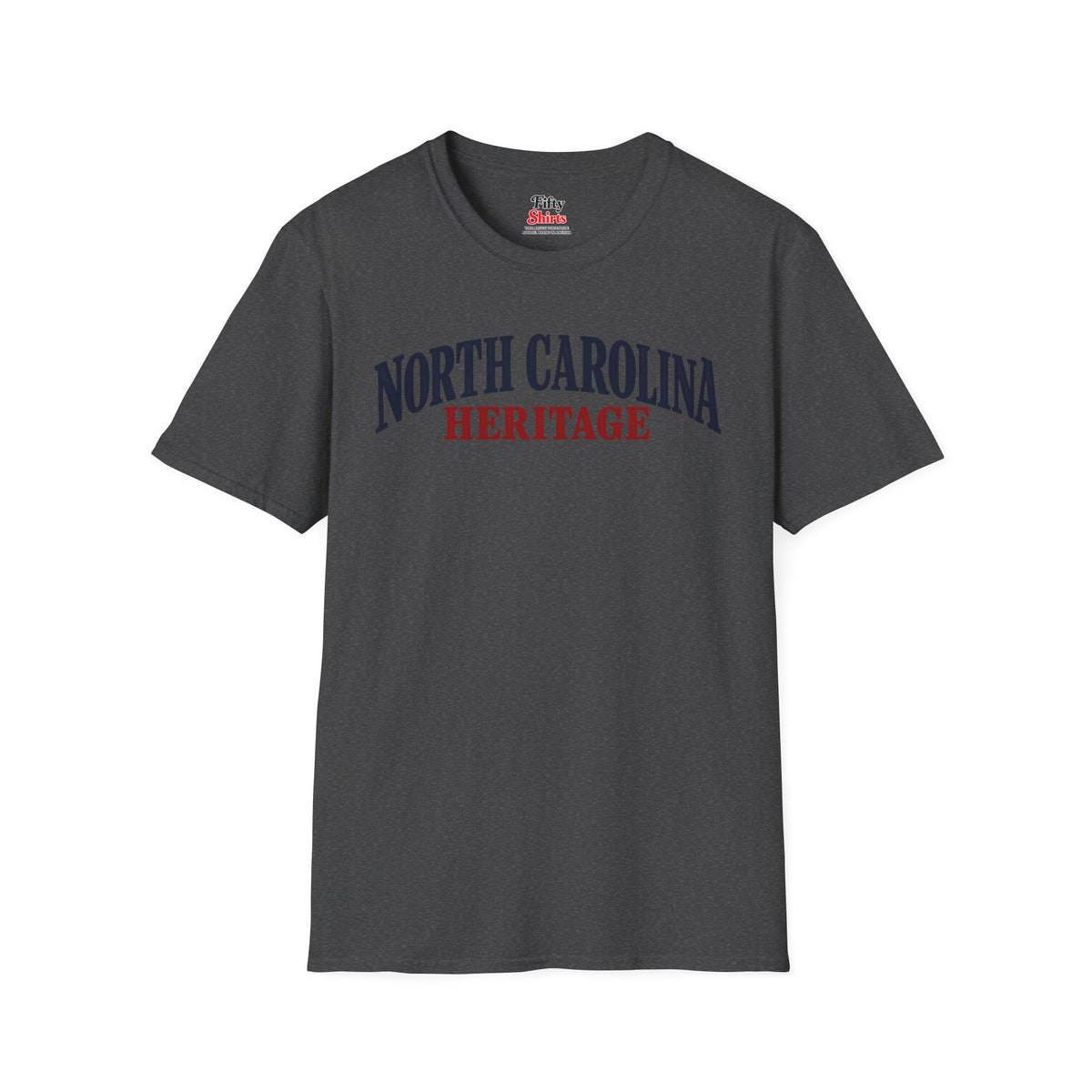 North Carolina Heritage Unisex Softstyle T Shirt State Name Graphic Tee