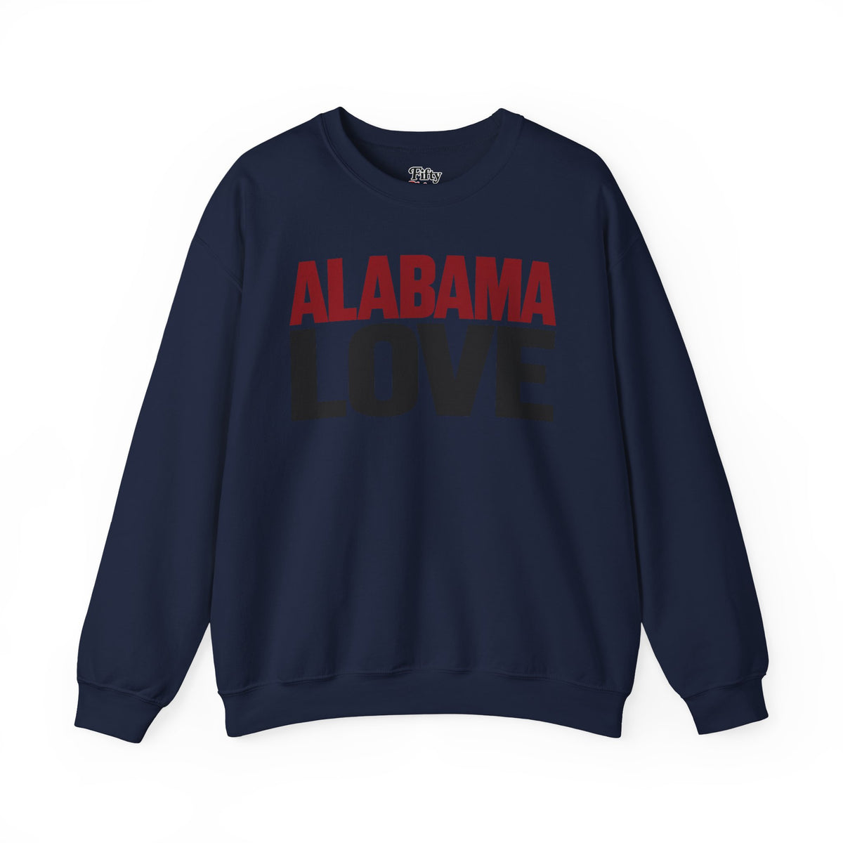 Alabama Love Unisex Crewneck Sweatshirt State Name Graphic