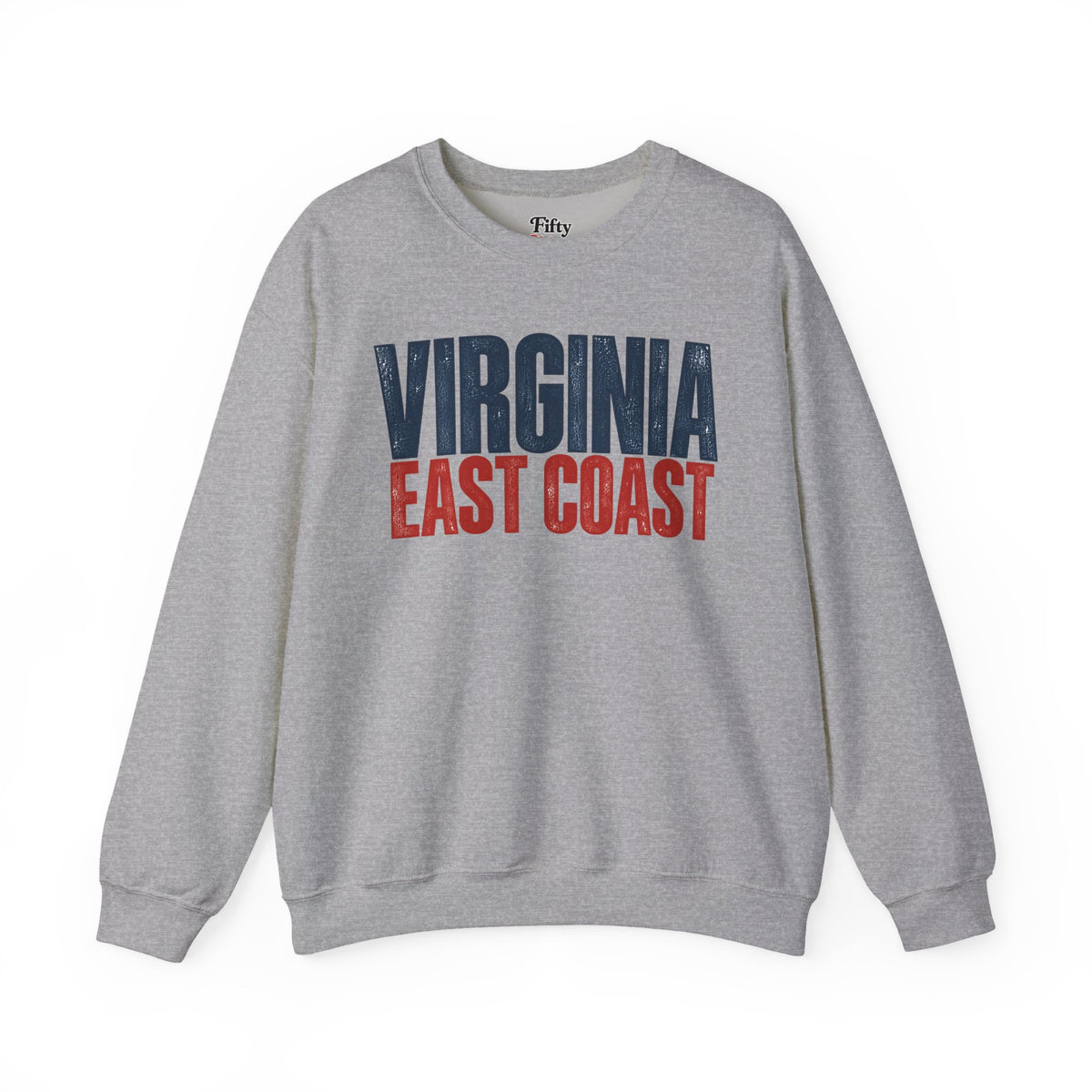 Virginia East Coast Unisex Crewneck Sweatshirt State Name Graphic
