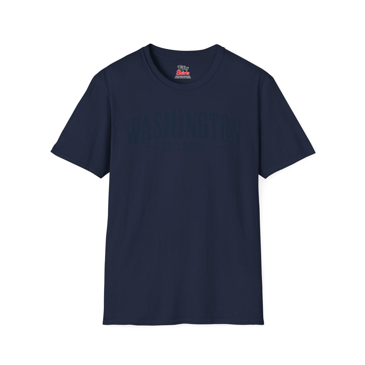 Washington Est 1889 Unisex Softstyle T Shirt State Name Graphic Tee