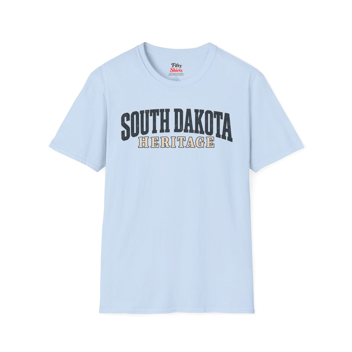 South Dakota Heritage Unisex Softstyle T Shirt State Name Graphic Tee
