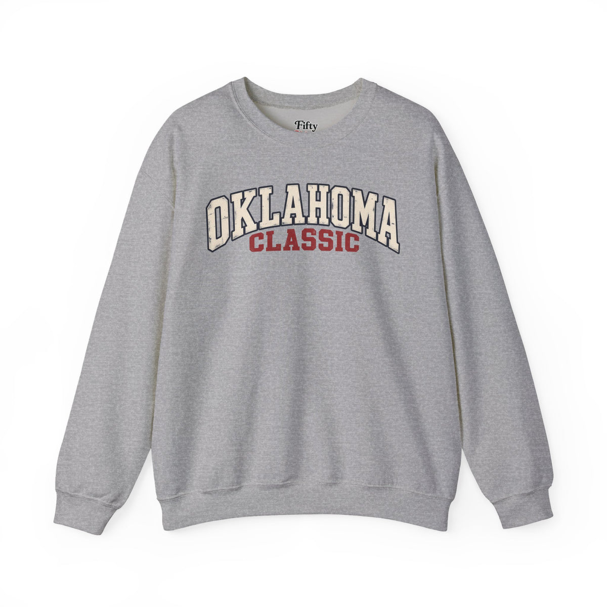 Oklahoma Classic Unisex Crewneck Sweatshirt State Name Graphic