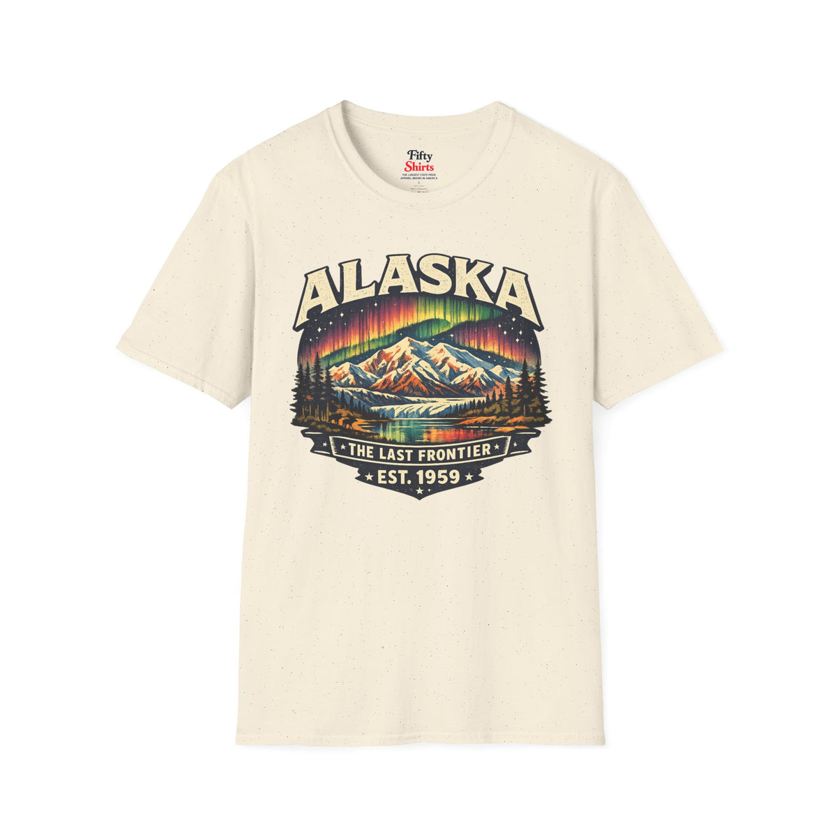 Alaska Northern Lights Unisex Softstyle T Shirt State Pride Graphic Tee Collections FS03