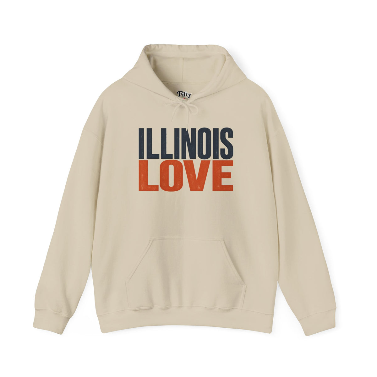 Illinois Love Unisex Hoodie State Name Graphic