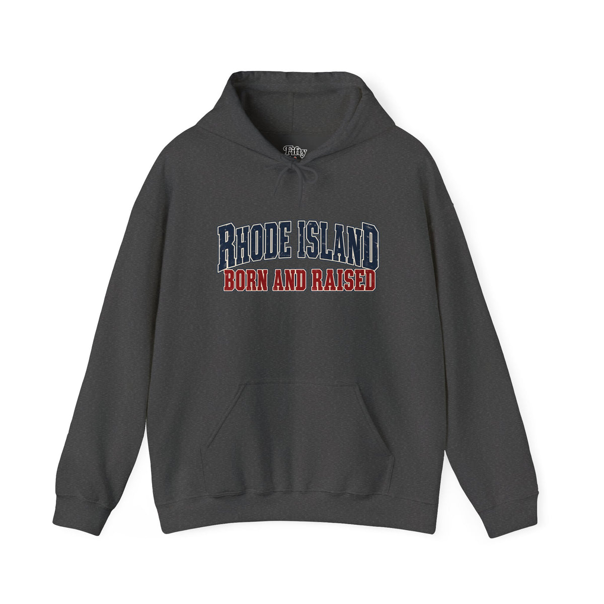 Rhode Island Born and Raised New England Americana Unisex Hoodie Graphic