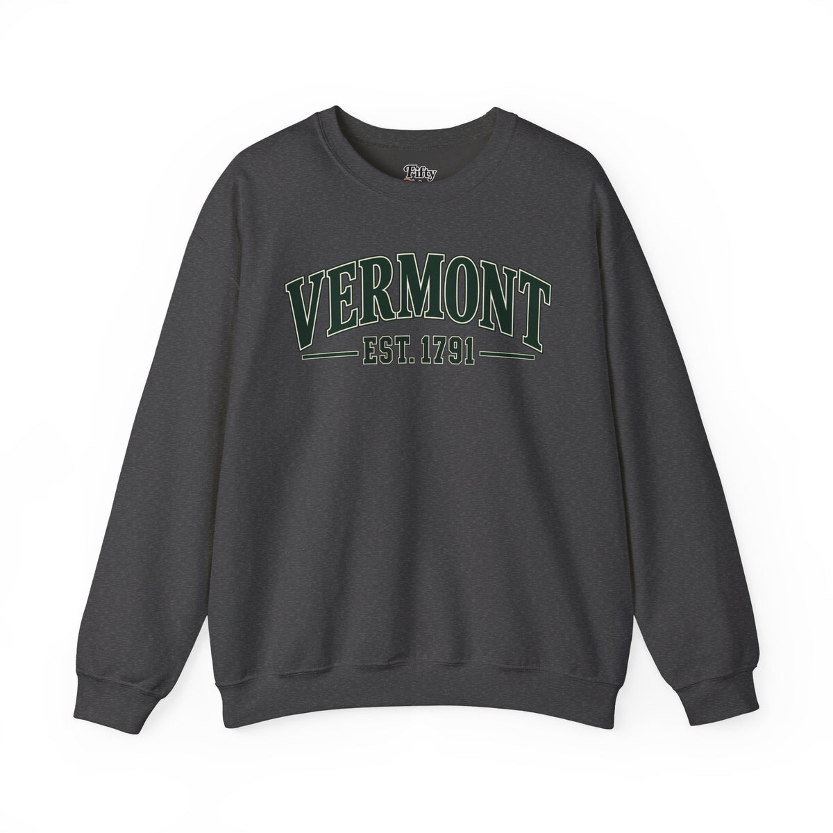 Vermont Est. 1791 Unisex Crewneck Sweatshirt State Name Graphic