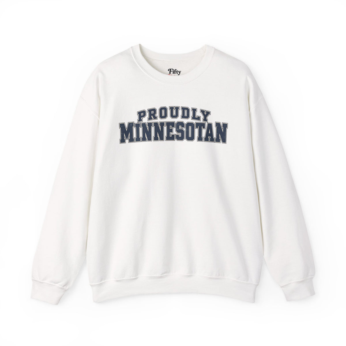 Proudly Minnesotan Minnesota Unisex Crewneck Sweatshirt State Name Graphic