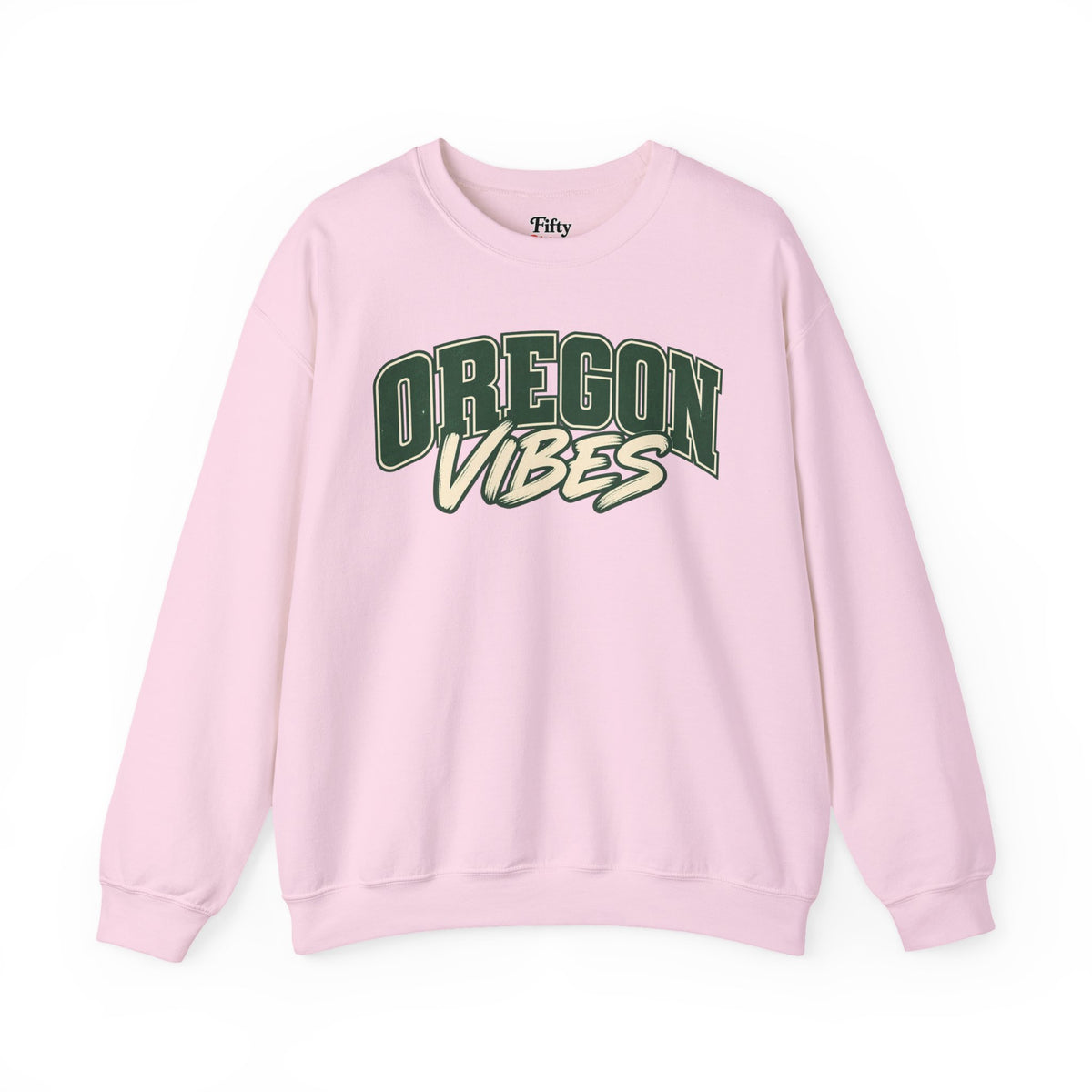 Oregon Vibes Unisex Crewneck Sweatshirt State Name Graphic