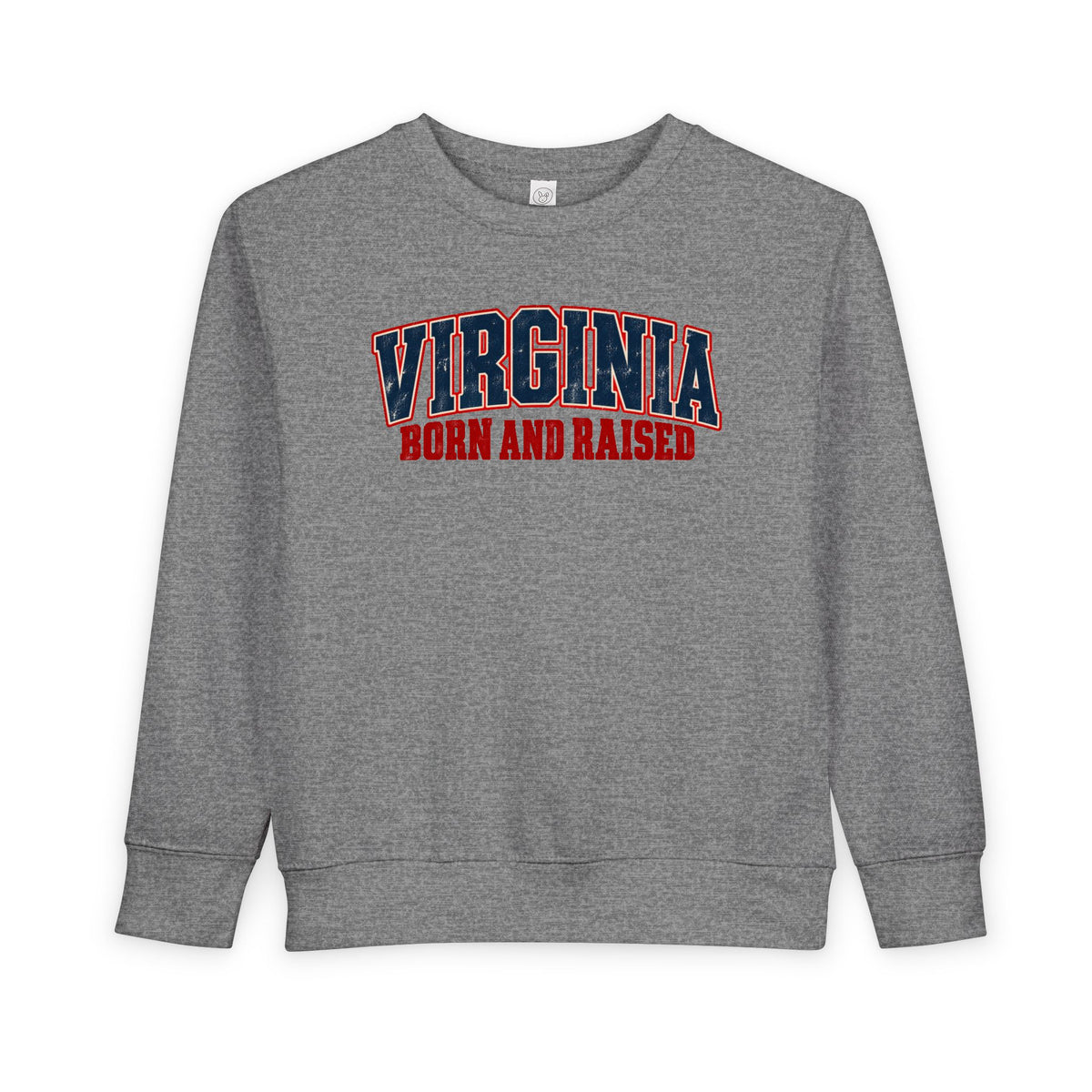 Virginia Born and Raised Vintage Workwear Unisex Toddler Sweatshirt