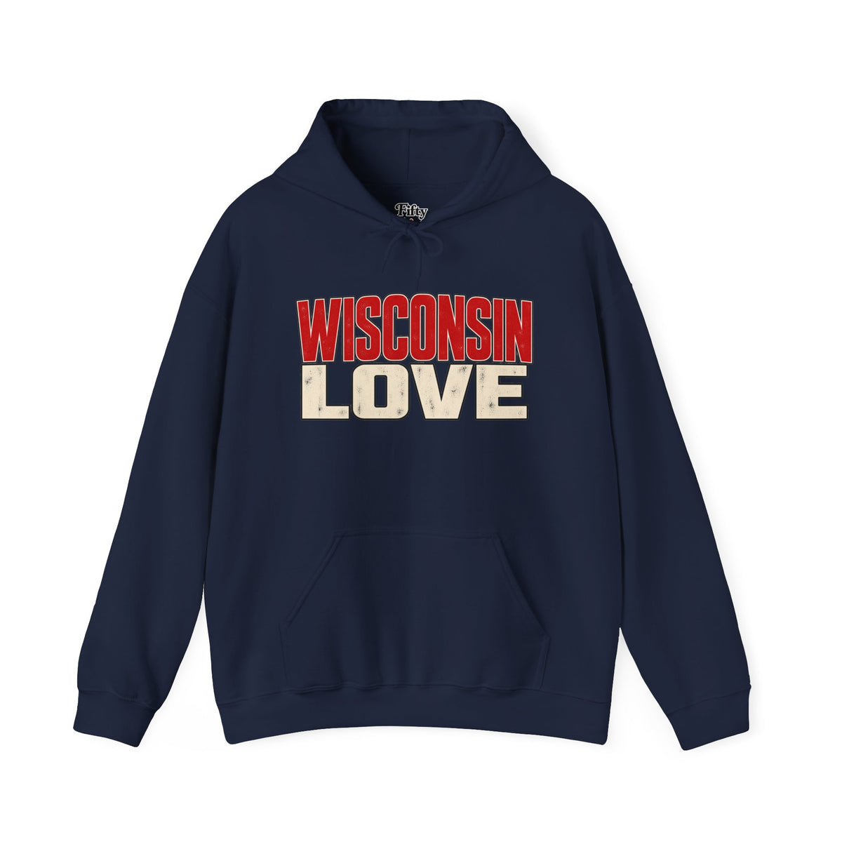 Wisconsin Love Unisex Hoodie State Name Graphic
