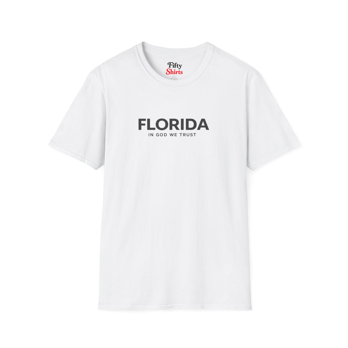 Florida All State In God We Trust Front Design Unisex Everyday Tee