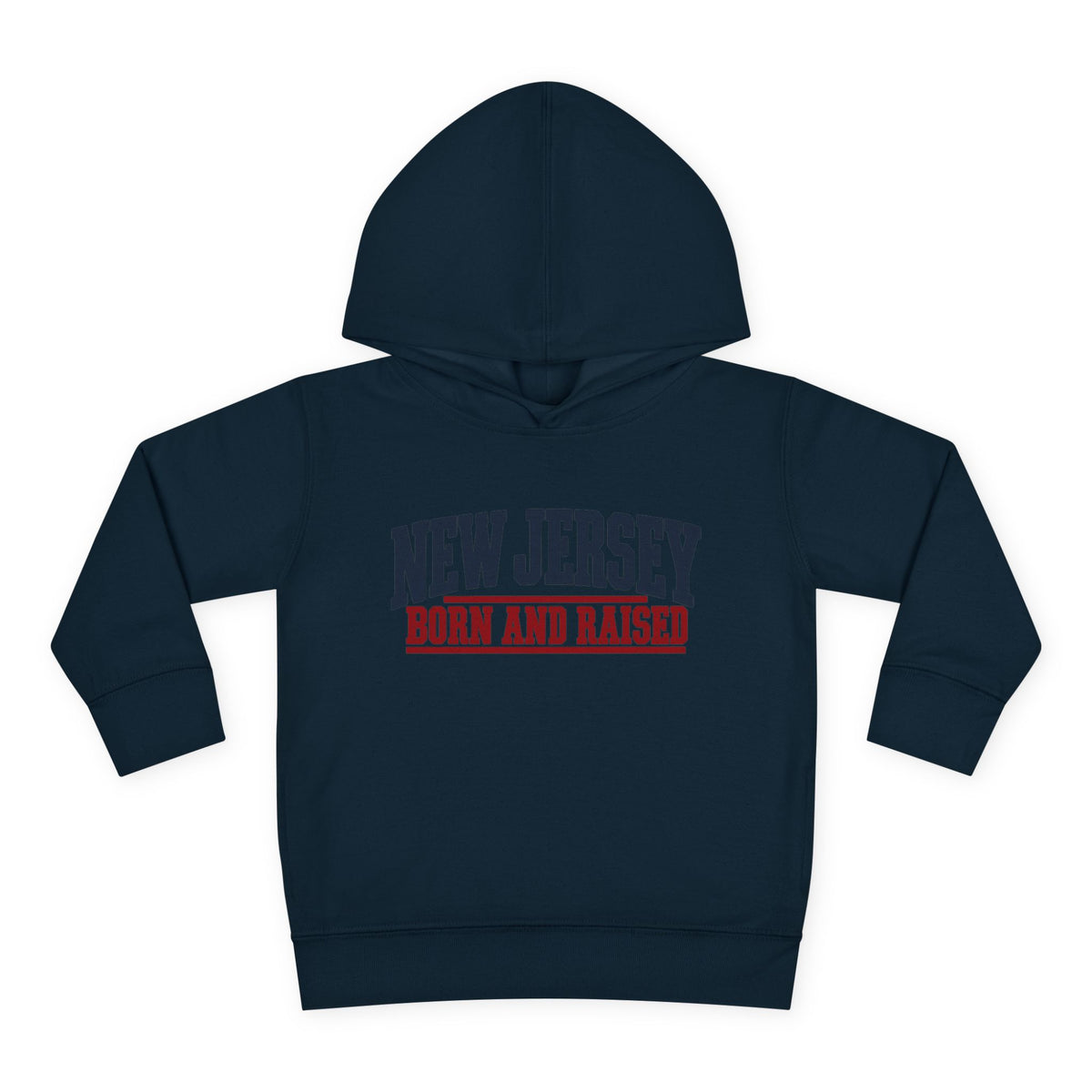 New Jersey Born and Raised Vintage Americana Unisex Toddler Pullover Fleece Hoodie