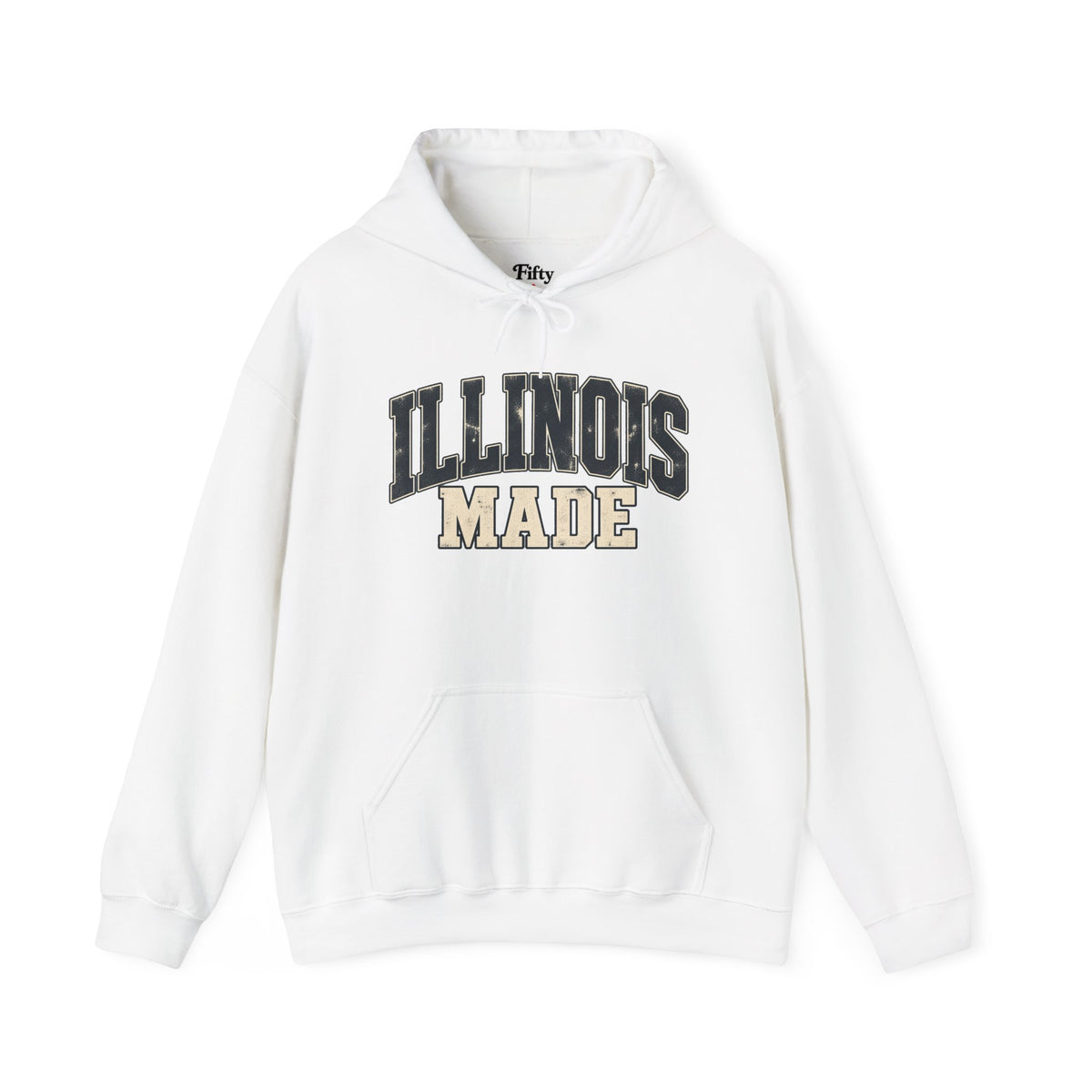 Illinois Made Unisex Hoodie State Name Graphic