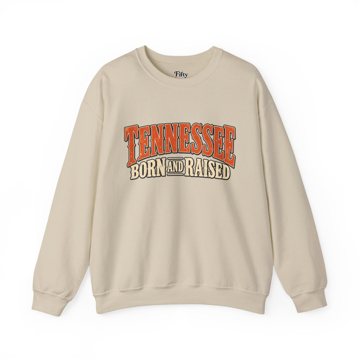 Tennessee Born and Raised Old-School Souvenir Unisex Sweatshirt Graphic