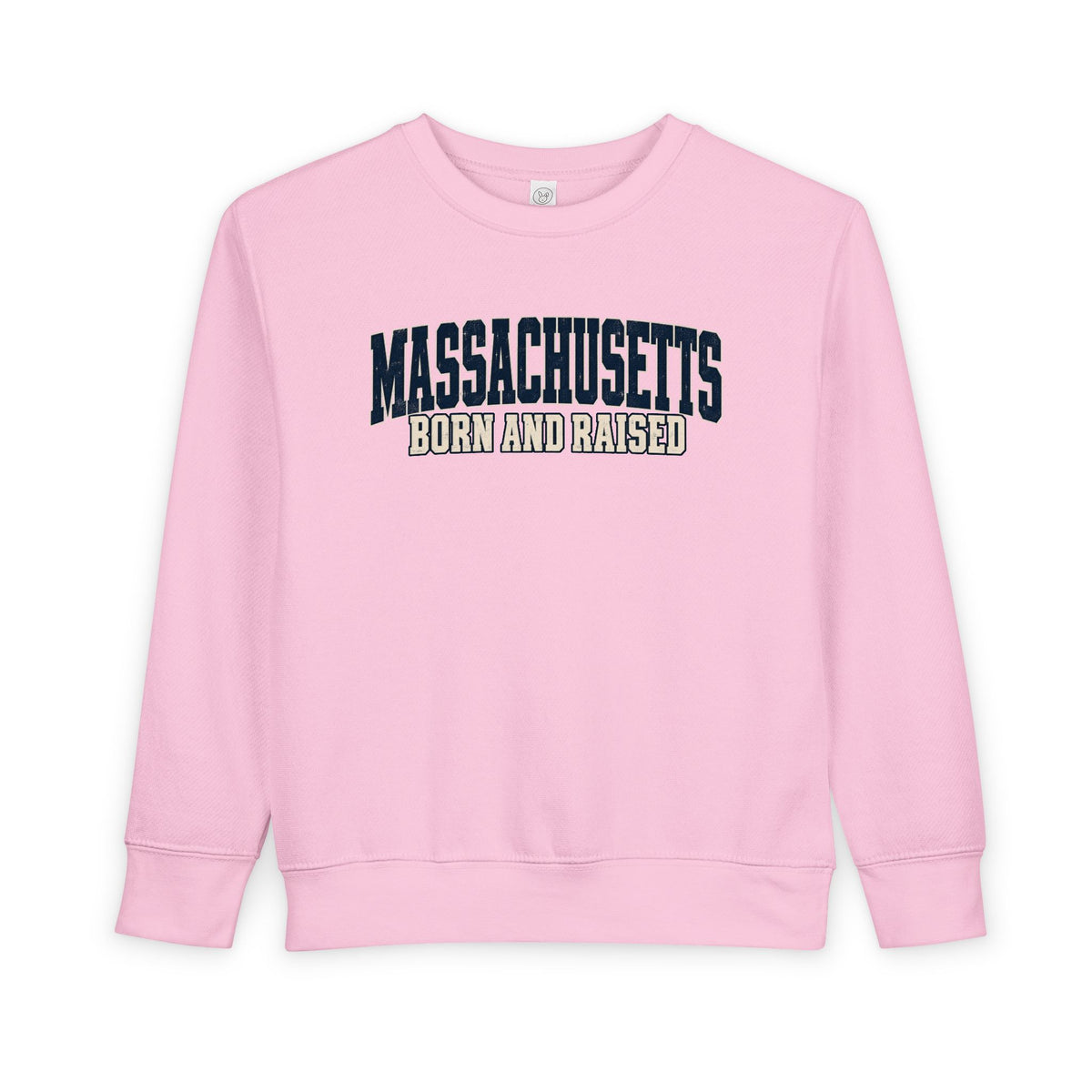 Massachusetts Born and Raised Rugged Heritage Unisex Toddler Sweatshirt