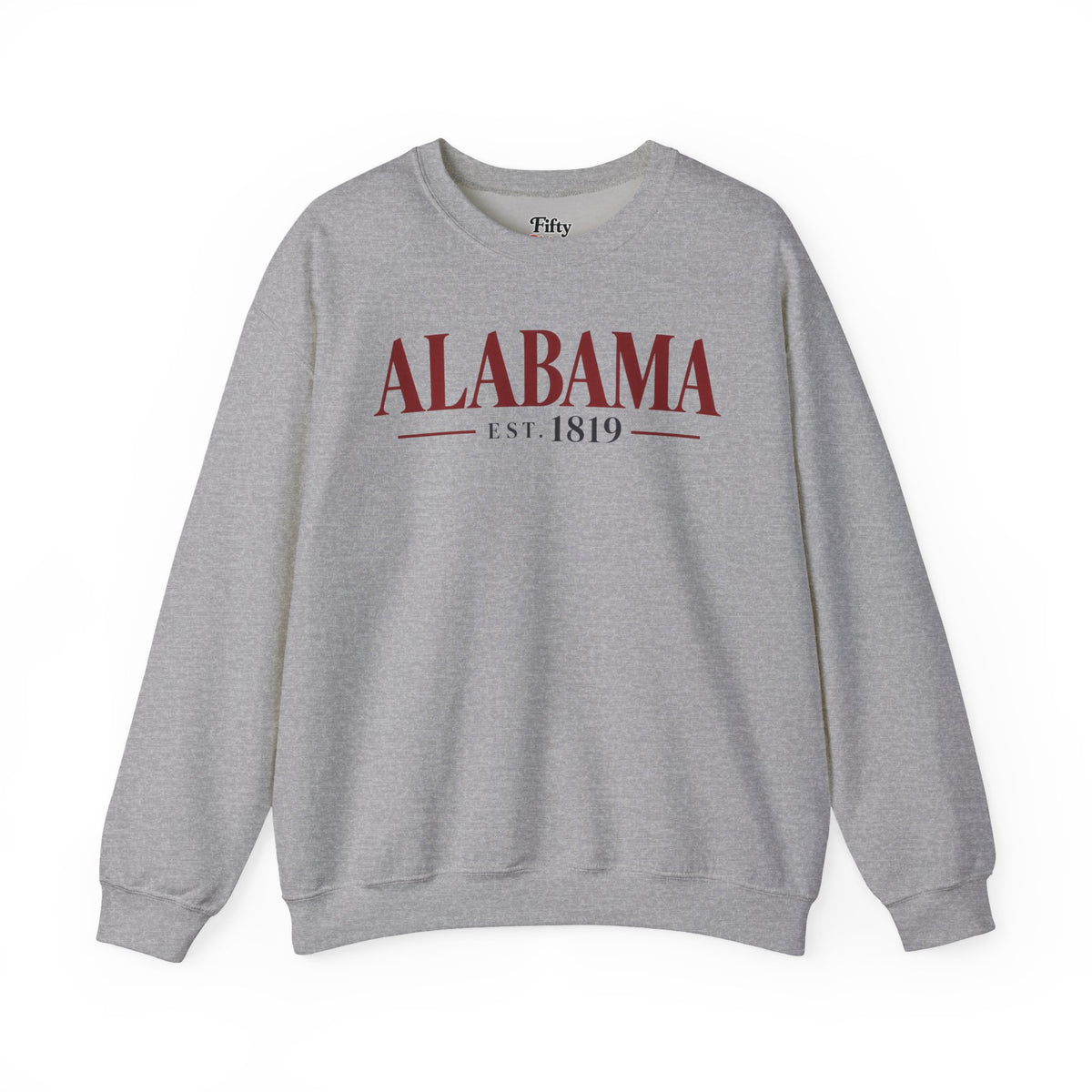 Alabama Est 1819 Unisex Crewneck Sweatshirt State Name Graphic