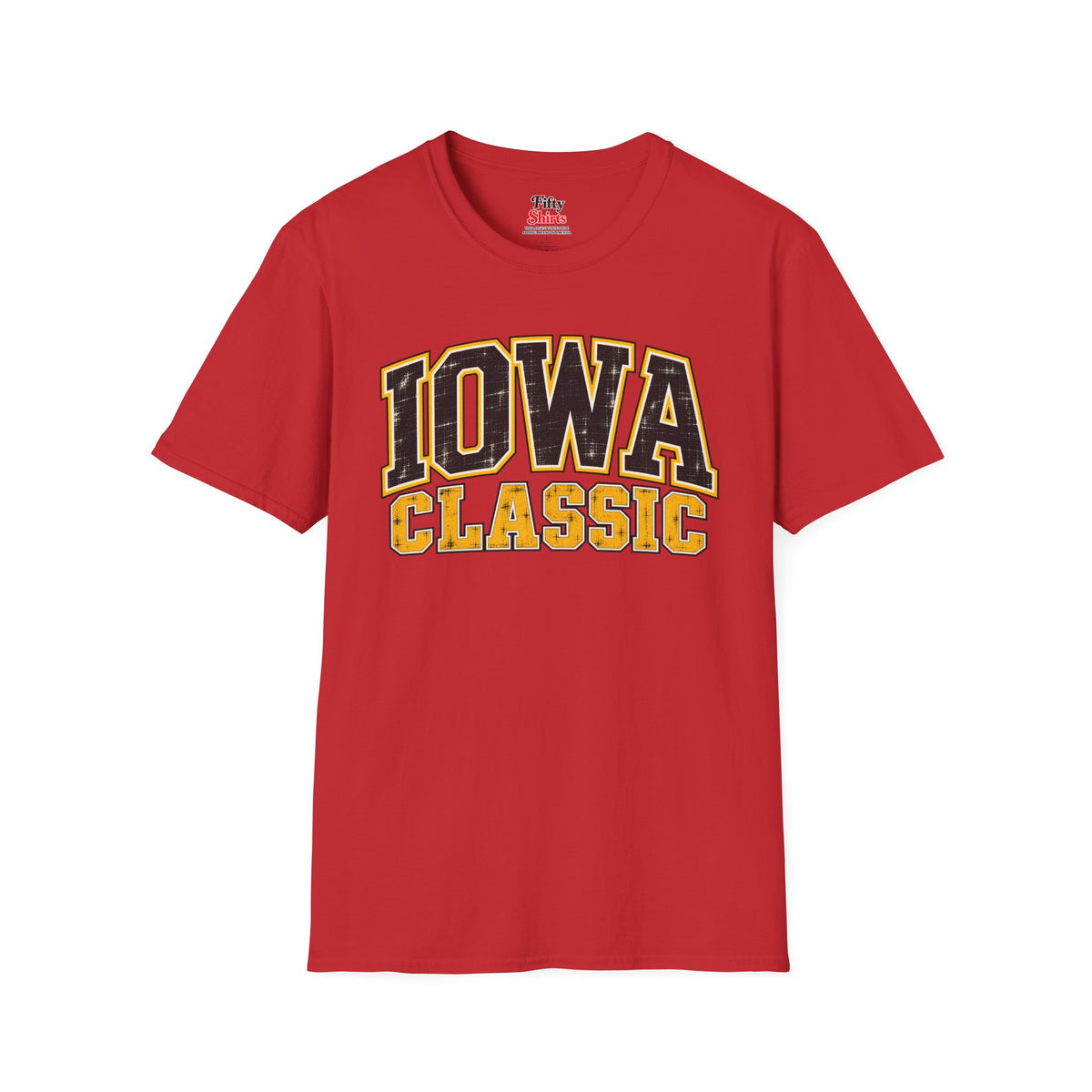 Iowa Classic Unisex Softstyle T Shirt State Name Graphic Tee