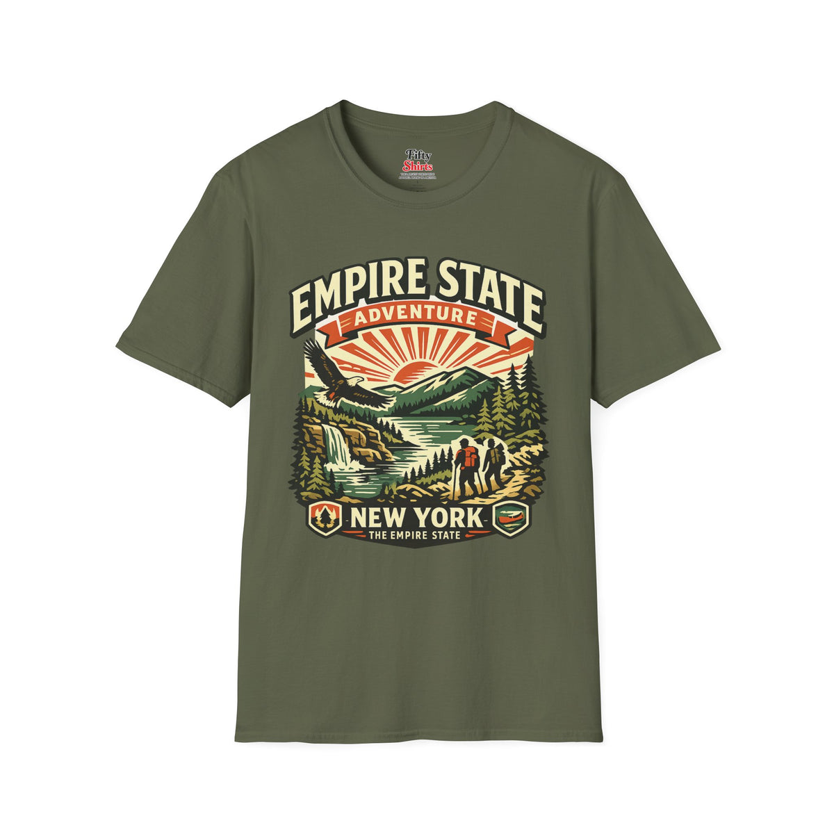 New York Empire State Unisex Softstyle T Shirt State Pride Graphic Tee Collections FS03