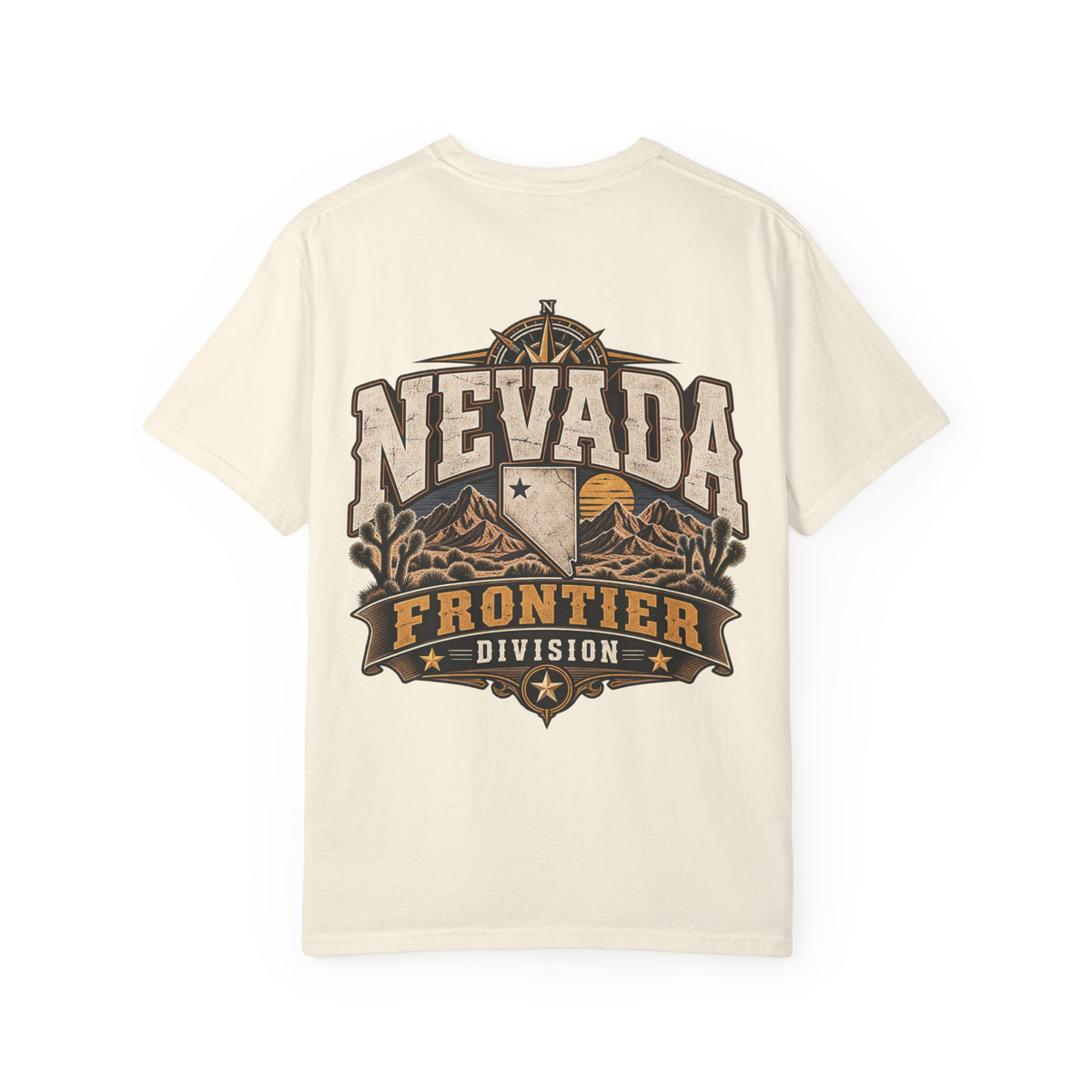 Nevada Frontier Division Unisex Comfort Color 1717 Streetwear Graphic Tee