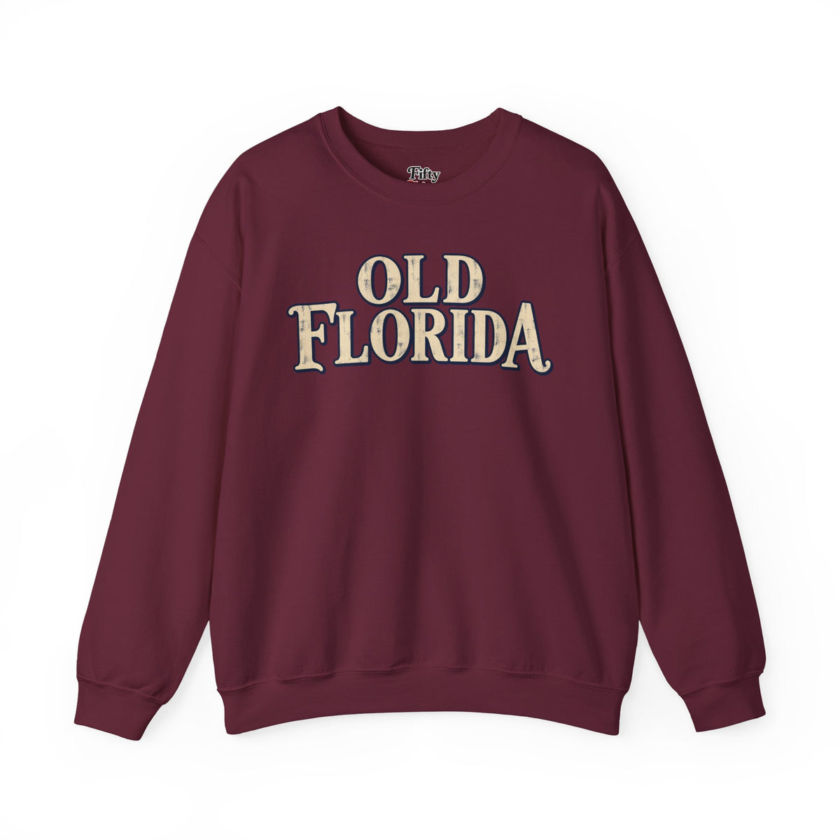 Old Florida Unisex Crewneck Sweatshirt State Name Graphic