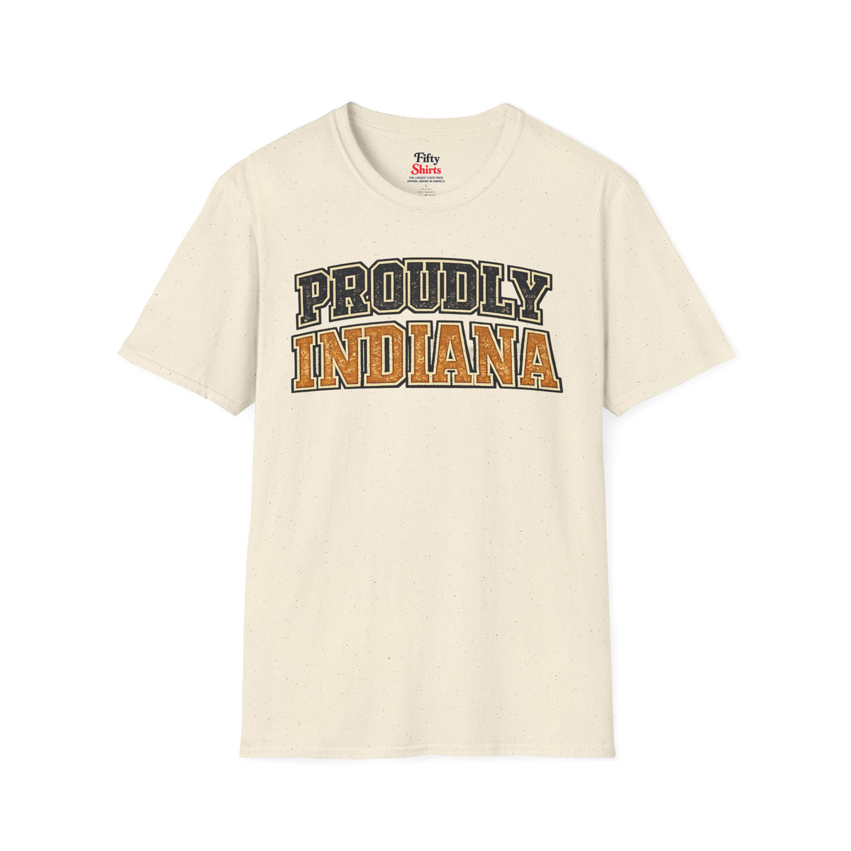 Proudly Indiana Unisex Softstyle T Shirt State Name Graphic Tee