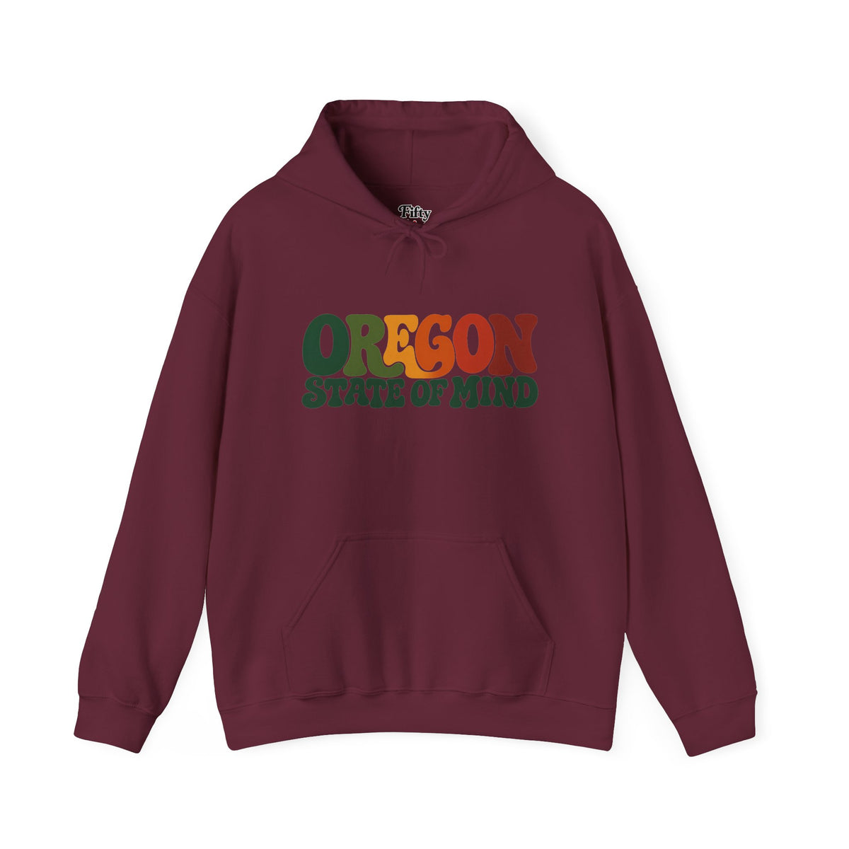 Oregon State of Mind Unisex Hoodie State Name Graphic