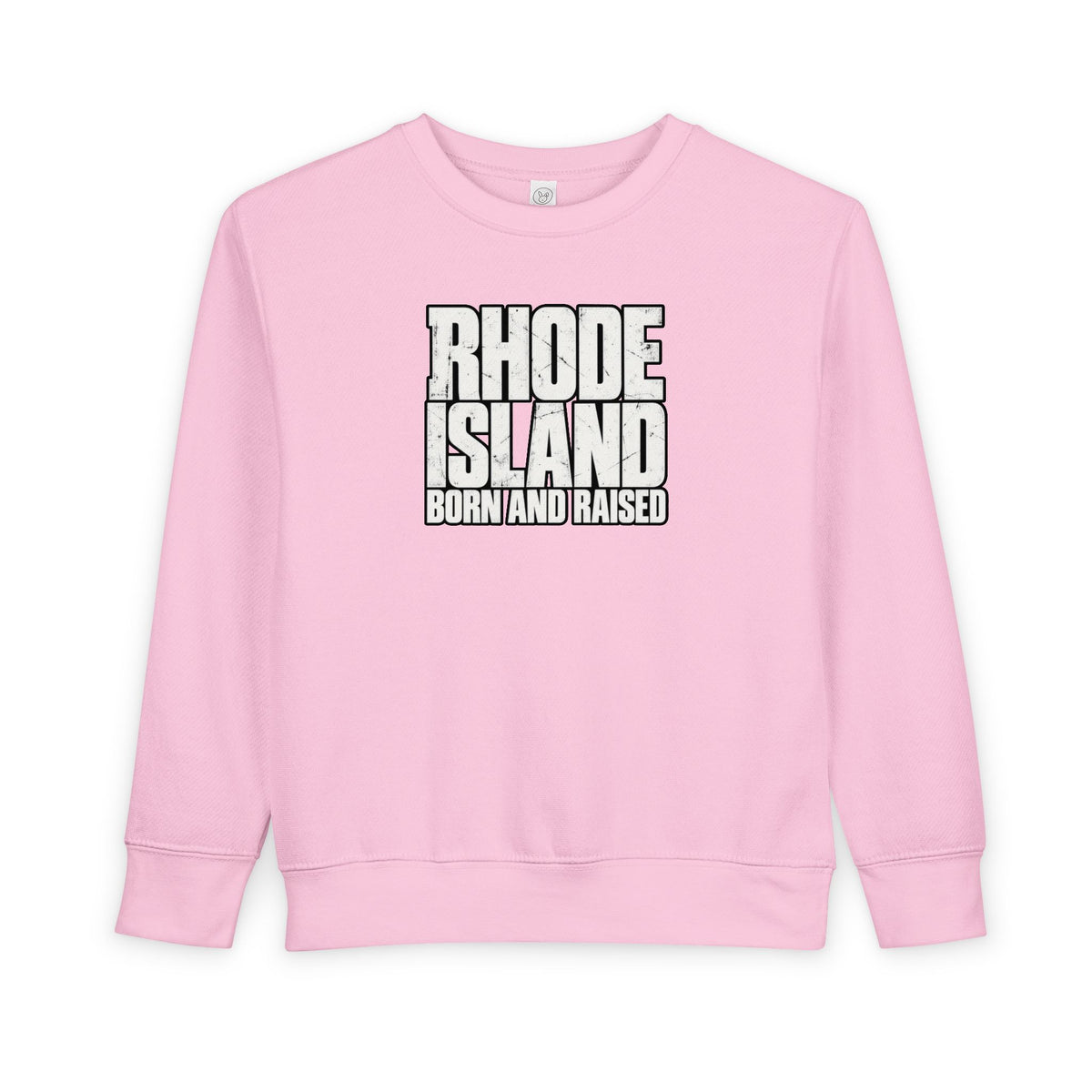 Rhode Island Born and Raised Northeast Streetwear Unisex Toddler Sweatshirt