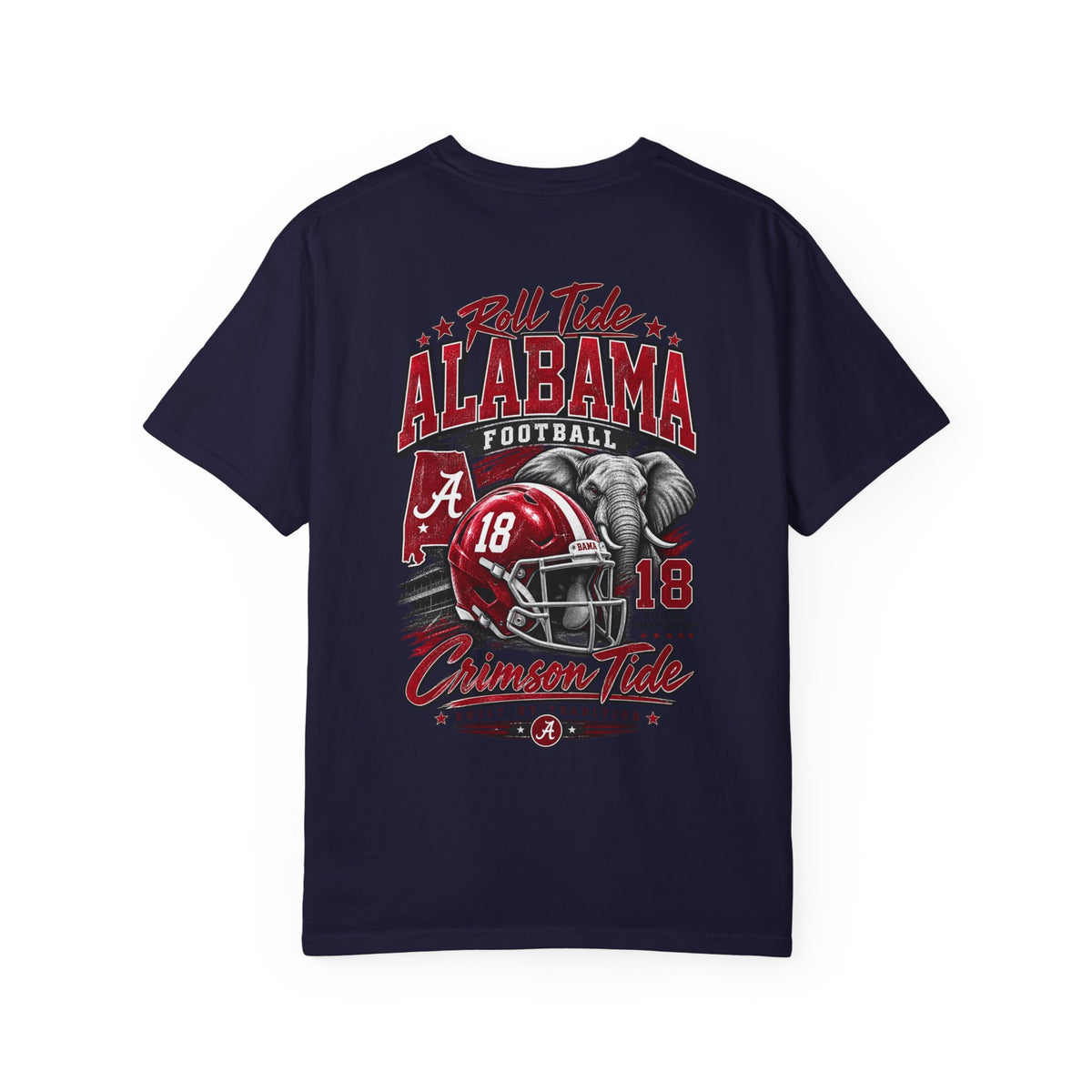 Alabama Football Culture Unisex Comfort Color 1717 Streetwear Graphic Tee