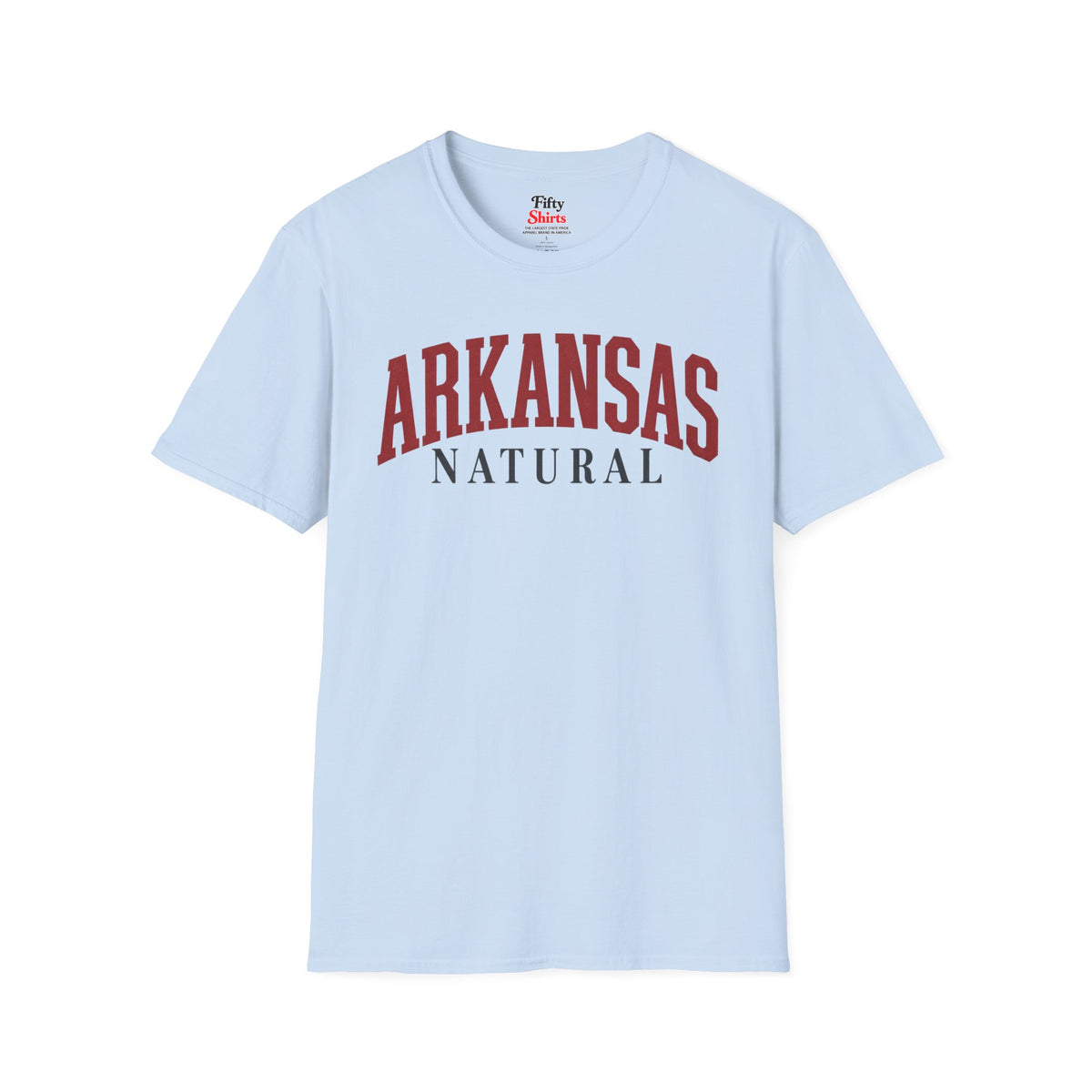 Arkansas Natural Unisex Softstyle T Shirt State Name Graphic Tee