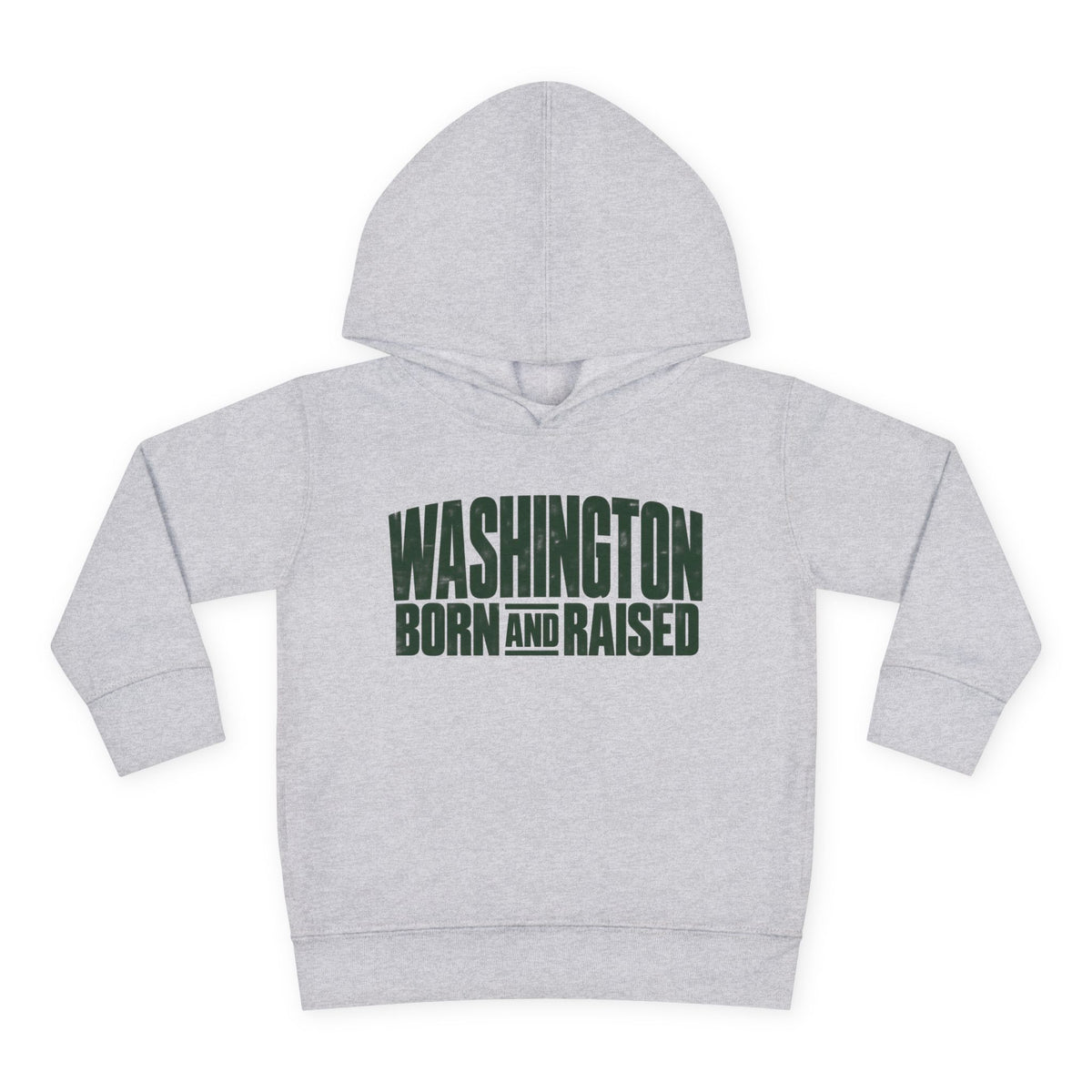 Washington Born and Raised Bold Streetwear Unisex Toddler Pullover Fleece Hoodie
