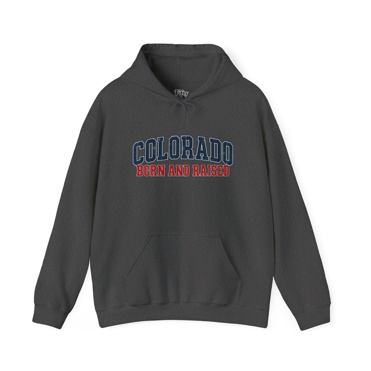 Colorado Born and Raised Collegiate Classic Unisex Hoodie Graphic
