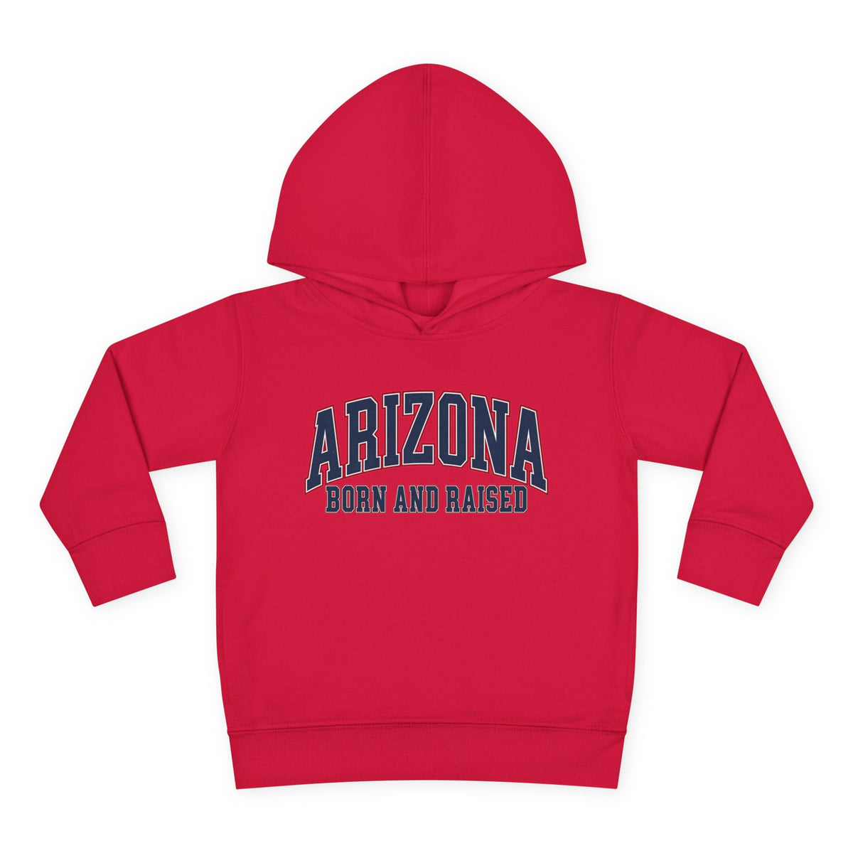 Arizona Born and Raised Classic Collegiate Unisex Toddler Pullover Fleece Hoodie
