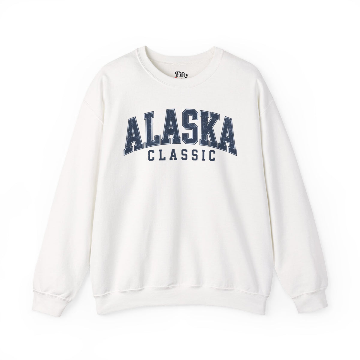 Alaska Classic Unisex Crewneck Sweatshirt State Name Graphic State Name Graphic