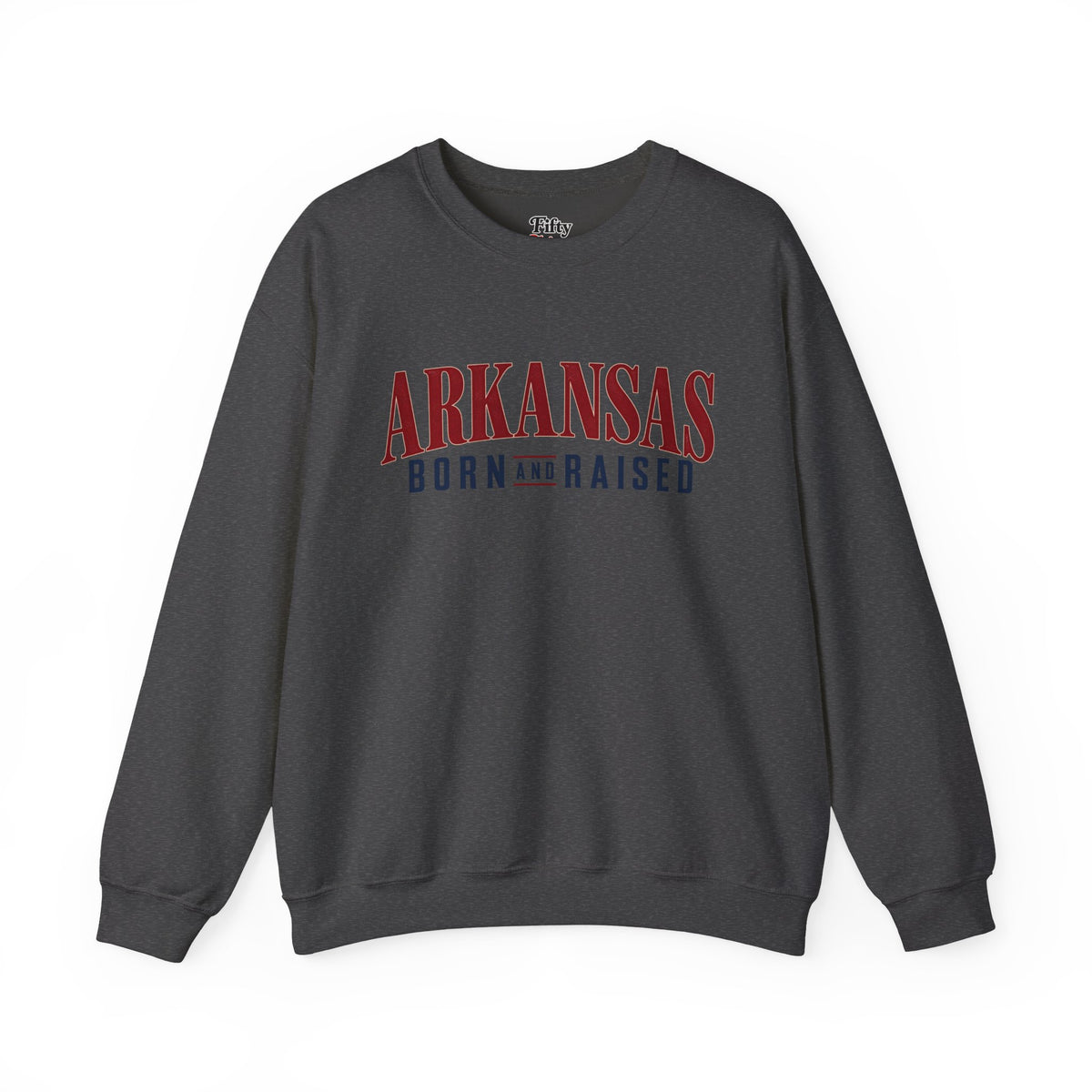 Arkansas Born and Raised Minimal Heritage Luxury Unisex Sweatshirt Graphic