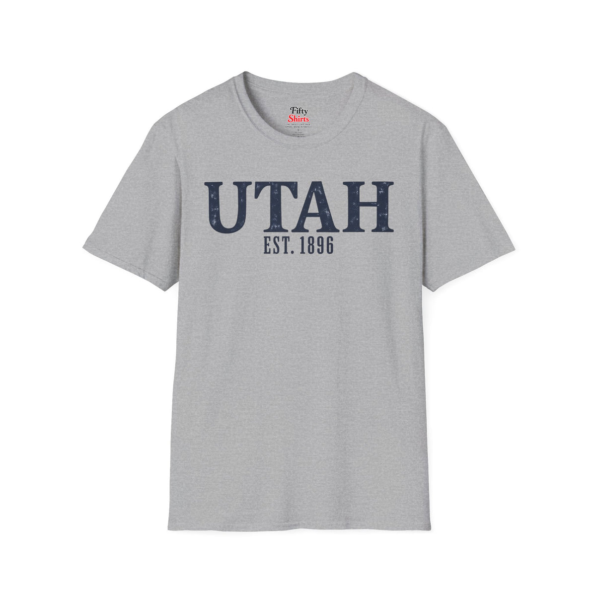 Utah Est. 1896 Unisex Softstyle T Shirt State Name Graphic Tee