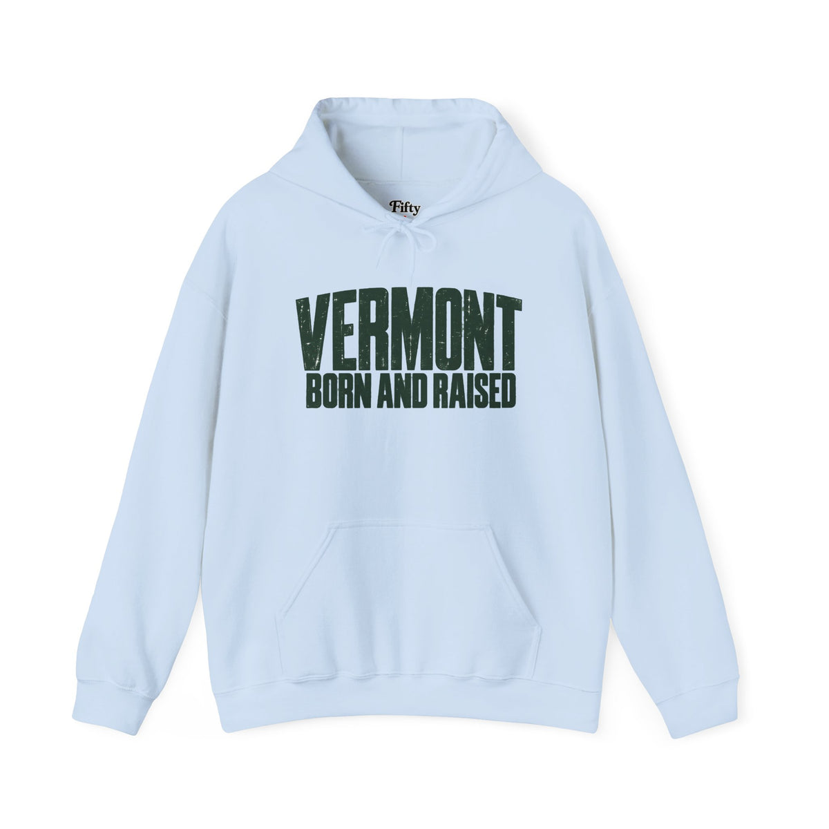 Vermont Born and Raised Modern New England Streetwear Unisex Hoodie Graphic