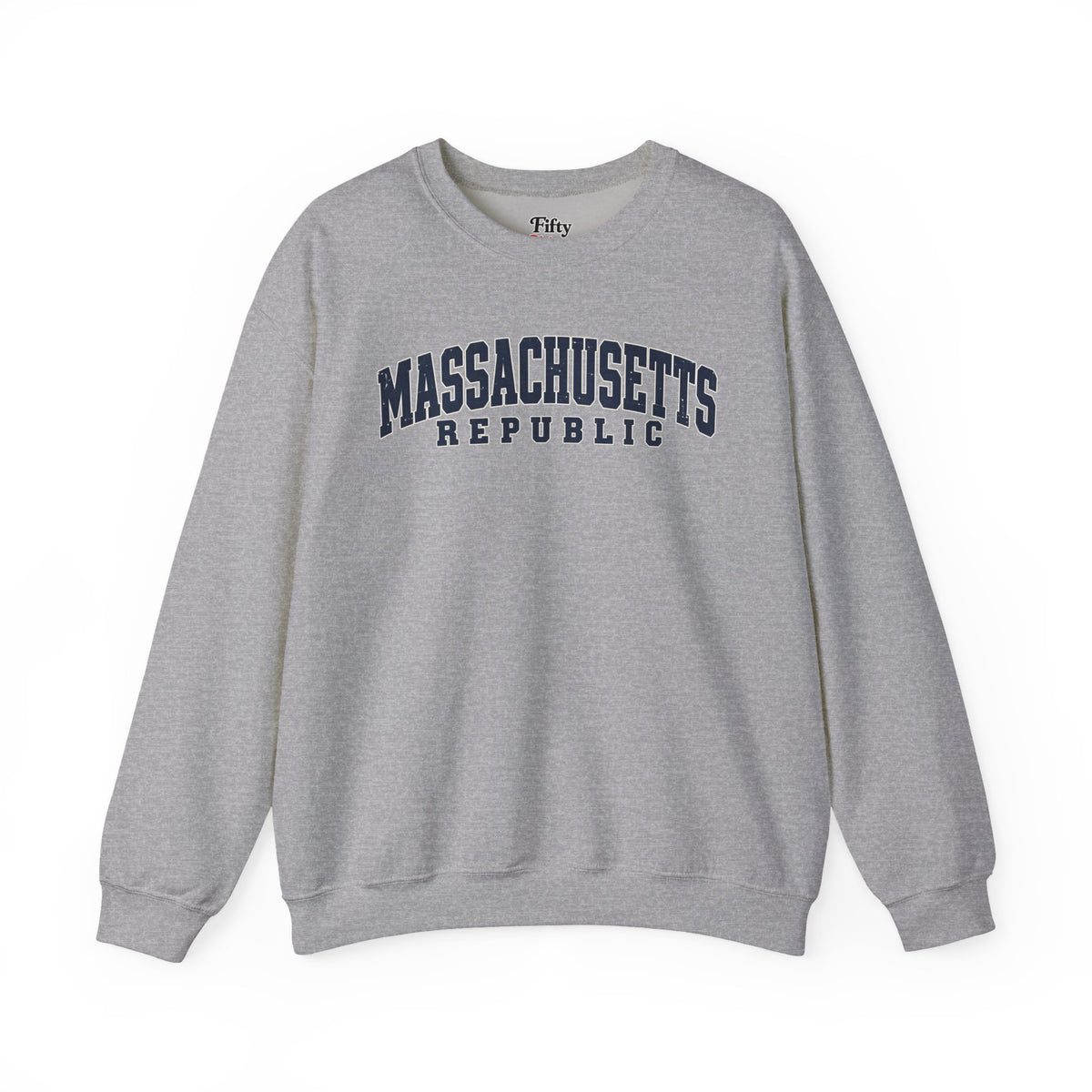 Massachusetts Republic Unisex Crewneck Sweatshirt State Name Graphic