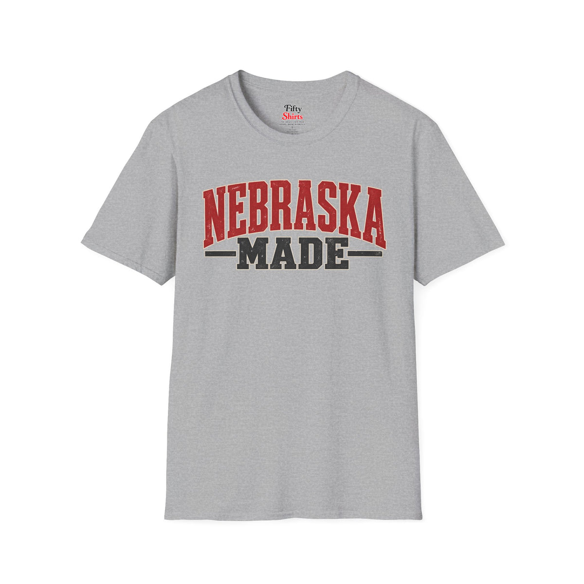Nebraska Made Unisex Softstyle T Shirt State Name Graphic Tee